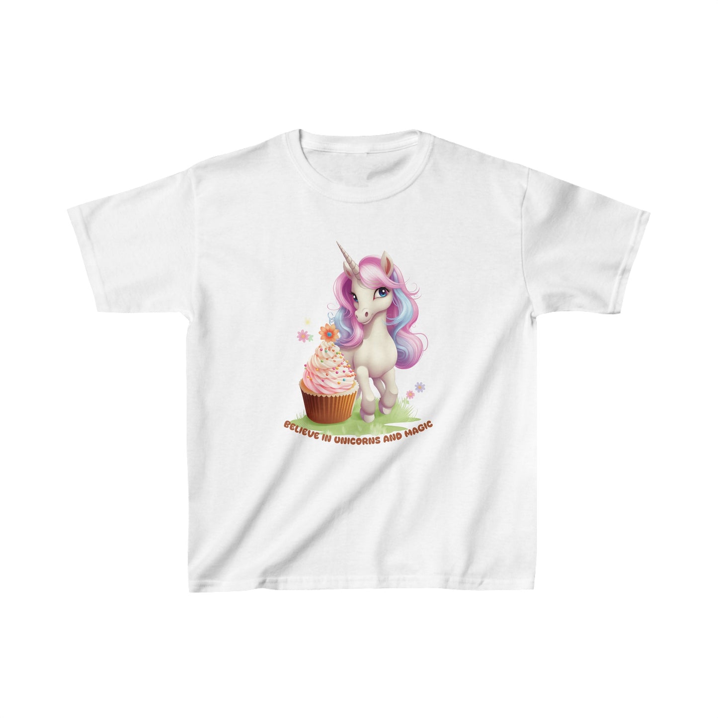 Believe in Unicorns and Magic - Kids Heavy Cotton™ Tee