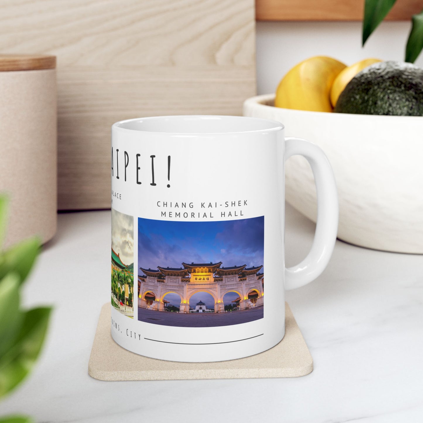 Hello, Taipei! Ceramic Travel Mug - 11oz & 15oz - 12179