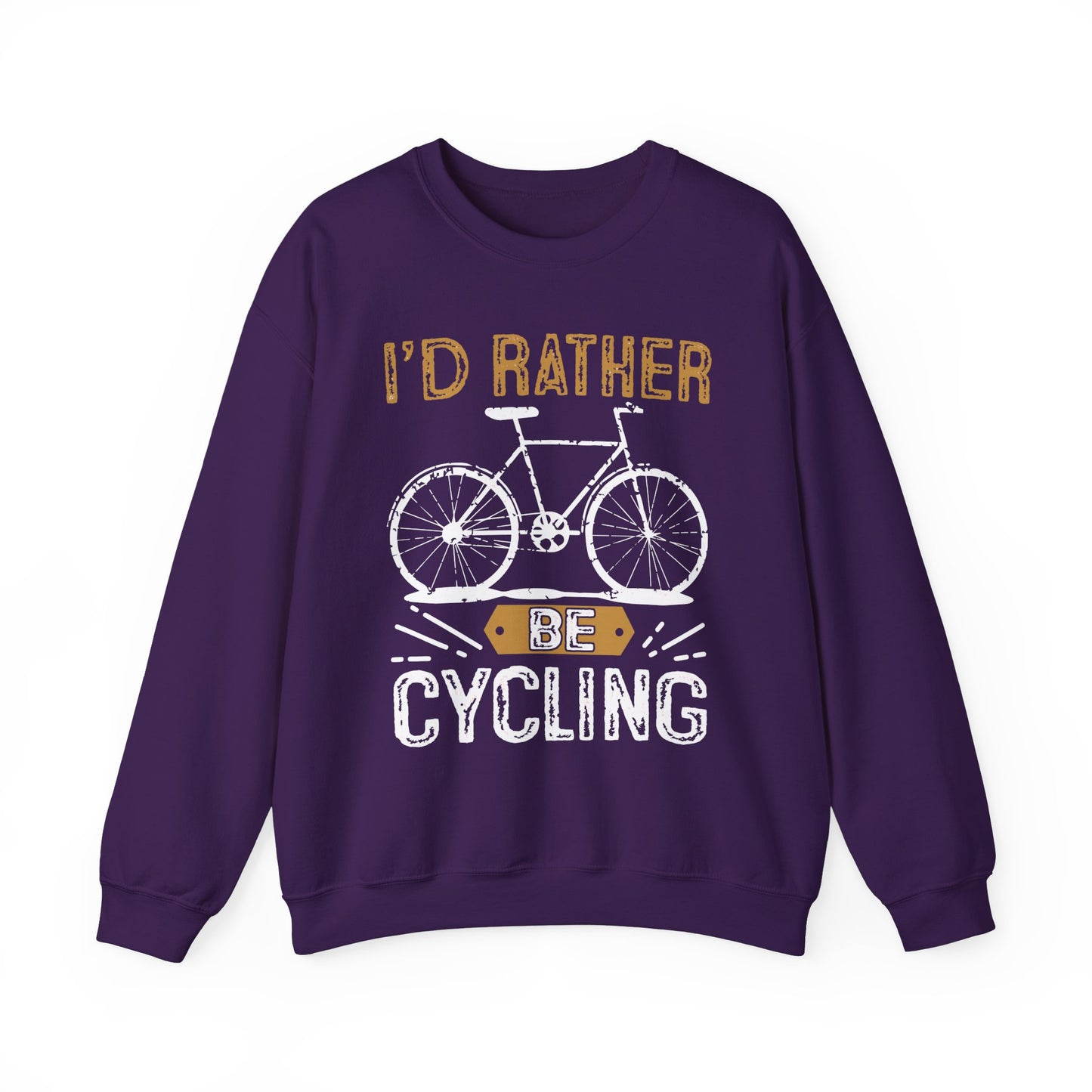 I'd Rather Be Cycling - Unisex Heavy Blend™ Crewneck Sweatshirt