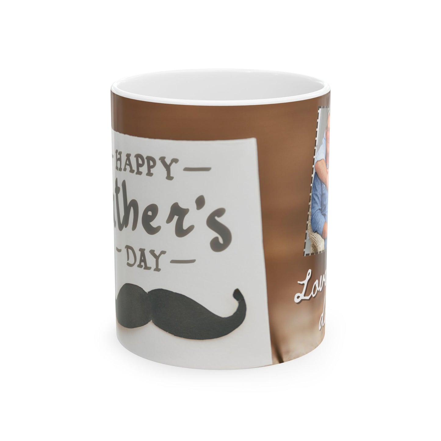 Love You Dad Ceramic Mug – Perfect Gift for Dad, Motivational Coffee Cup, Funny Mug for Father's Day - 14022
