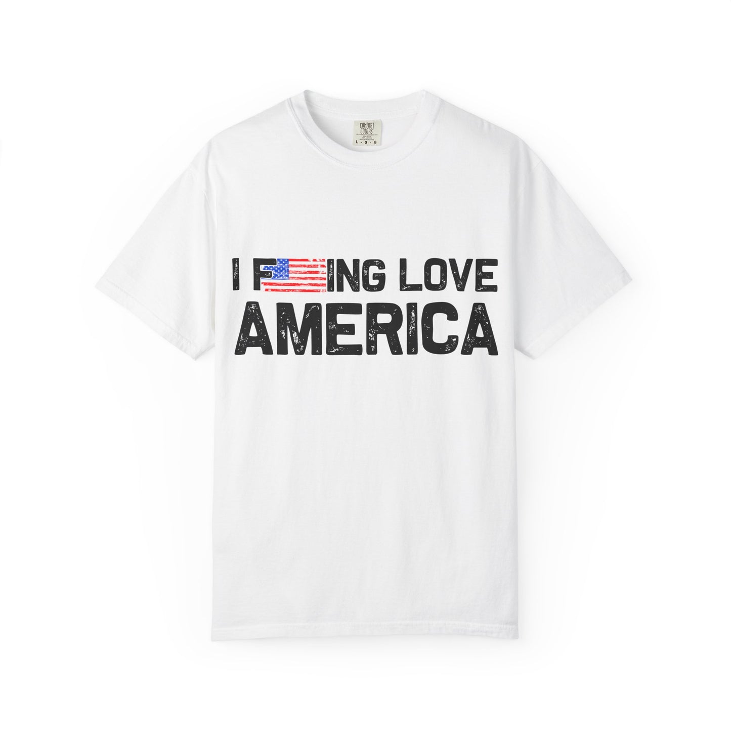 Unisex T-Shirt with Patriotic Love for America, Casual Tee, Independence Day Gift, Love America Shirt, Gift for Patriot - 13654
