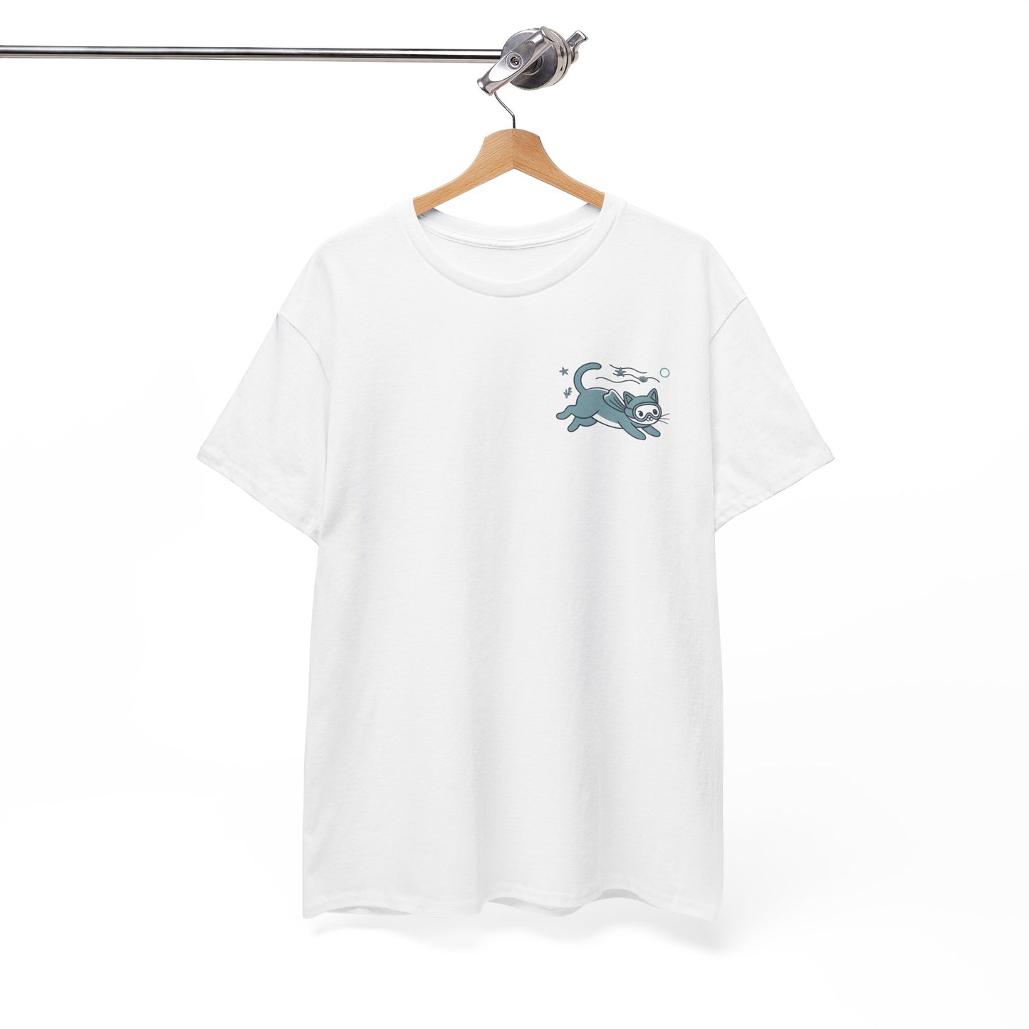Sea Cats T-Shirt — Cute Underwater Cat Graphic Tee, Ocean Cat Lover Gift - 14869