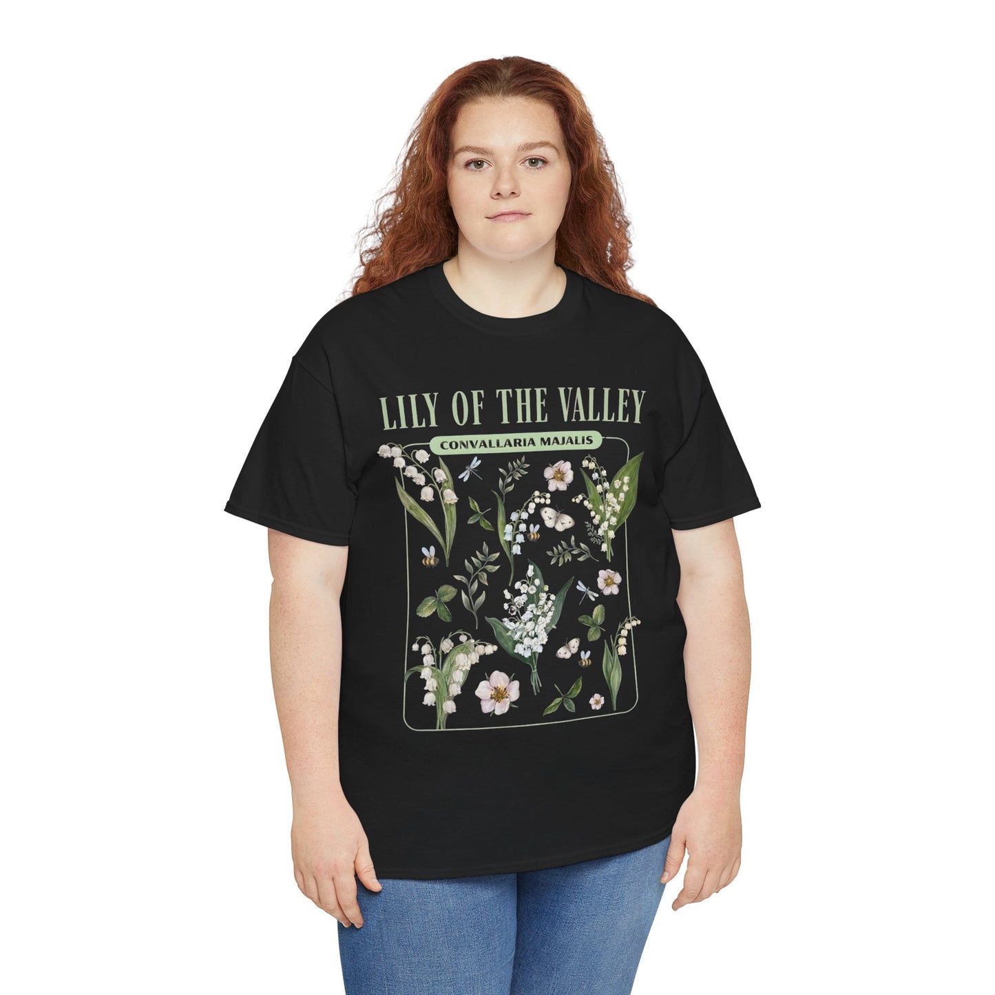 Lily of the Valley Shirt – Botanical Illustration Floral Tee (May Birth Flower) - 14883