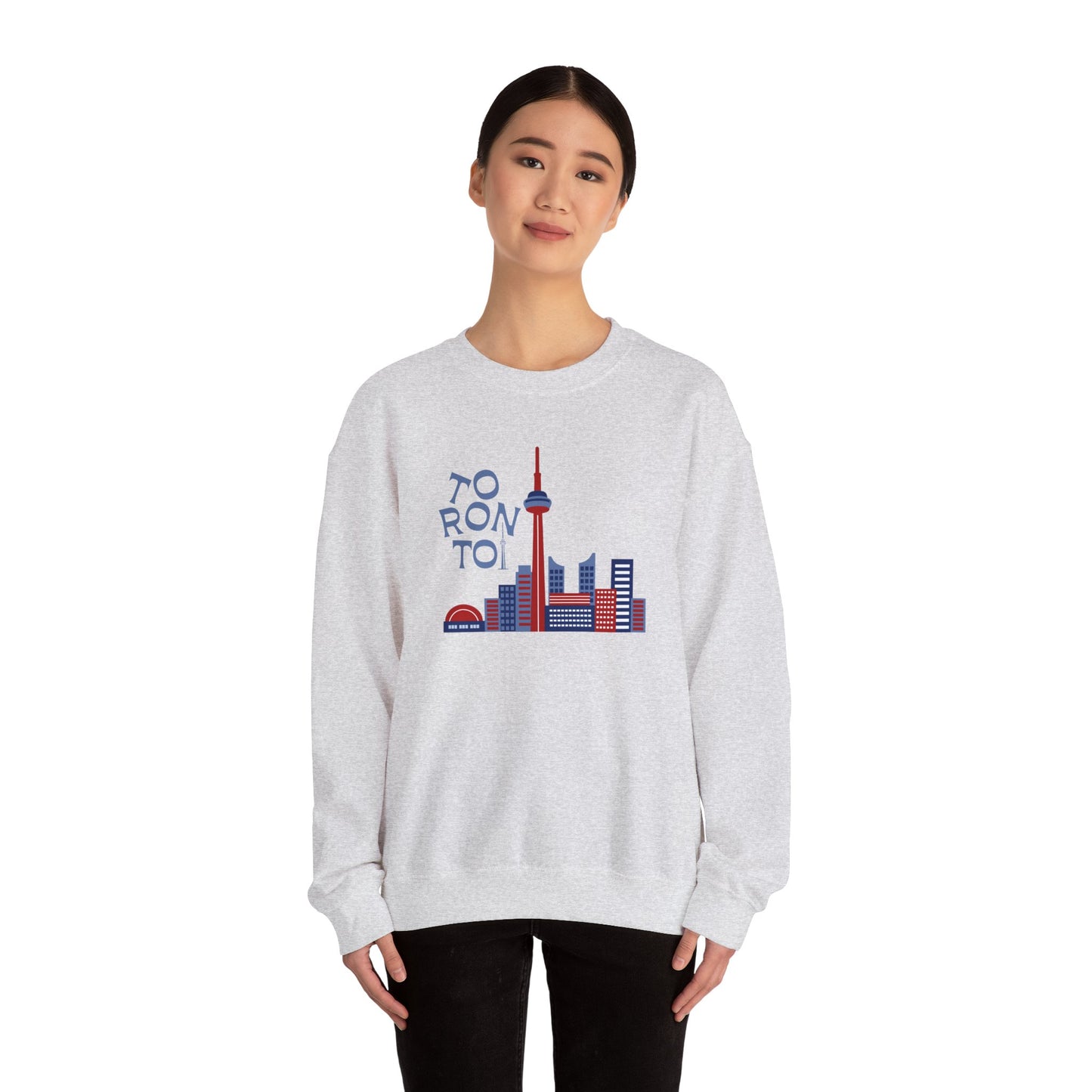 Toronto Skyline Unisex Crewneck Sweatshirt - Cozy Graphic Pullover - 12125