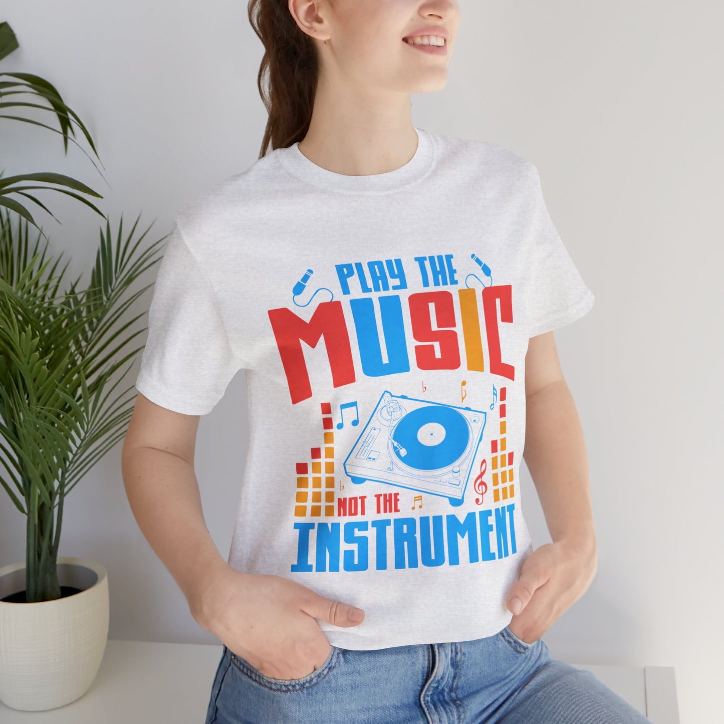 Play The Music Instrument - Unisex Jersey Short Sleeve Tee - 11934