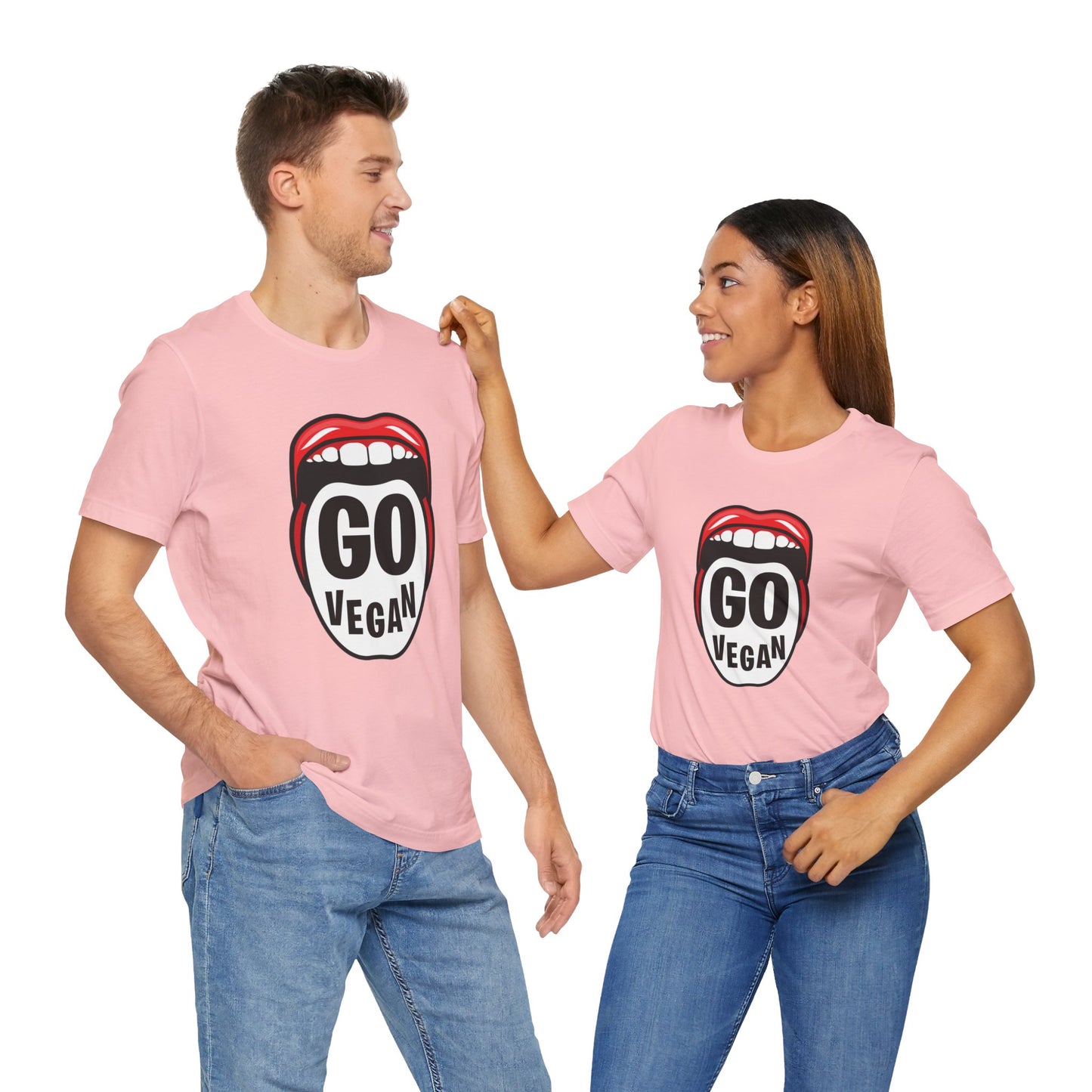 Go Vegan - Unisex Jersey Short Sleeve Tee