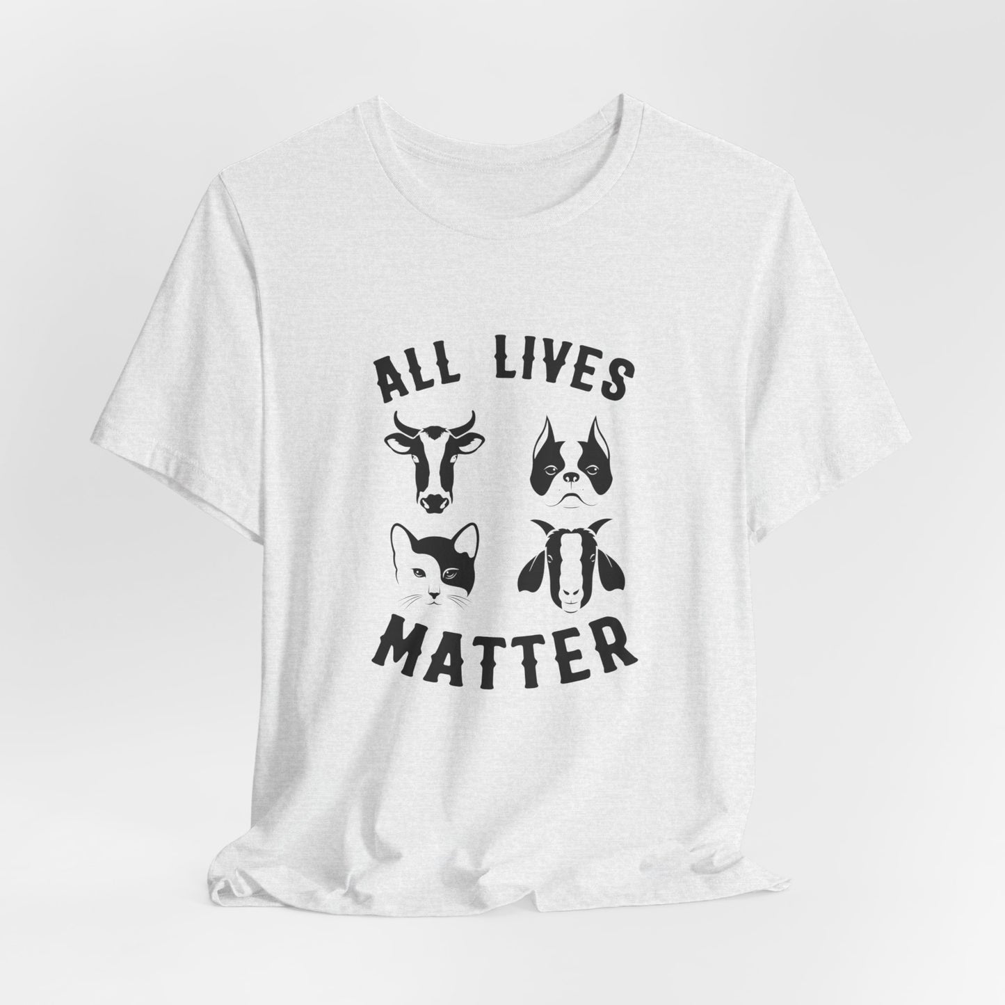 Vegan: All Lives Matter - Unisex Jersey Short Sleeve Tee