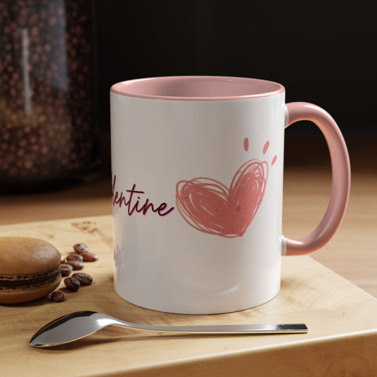 Happy Valentine's - Accent Coffee Mug (11, 15oz) - 11172