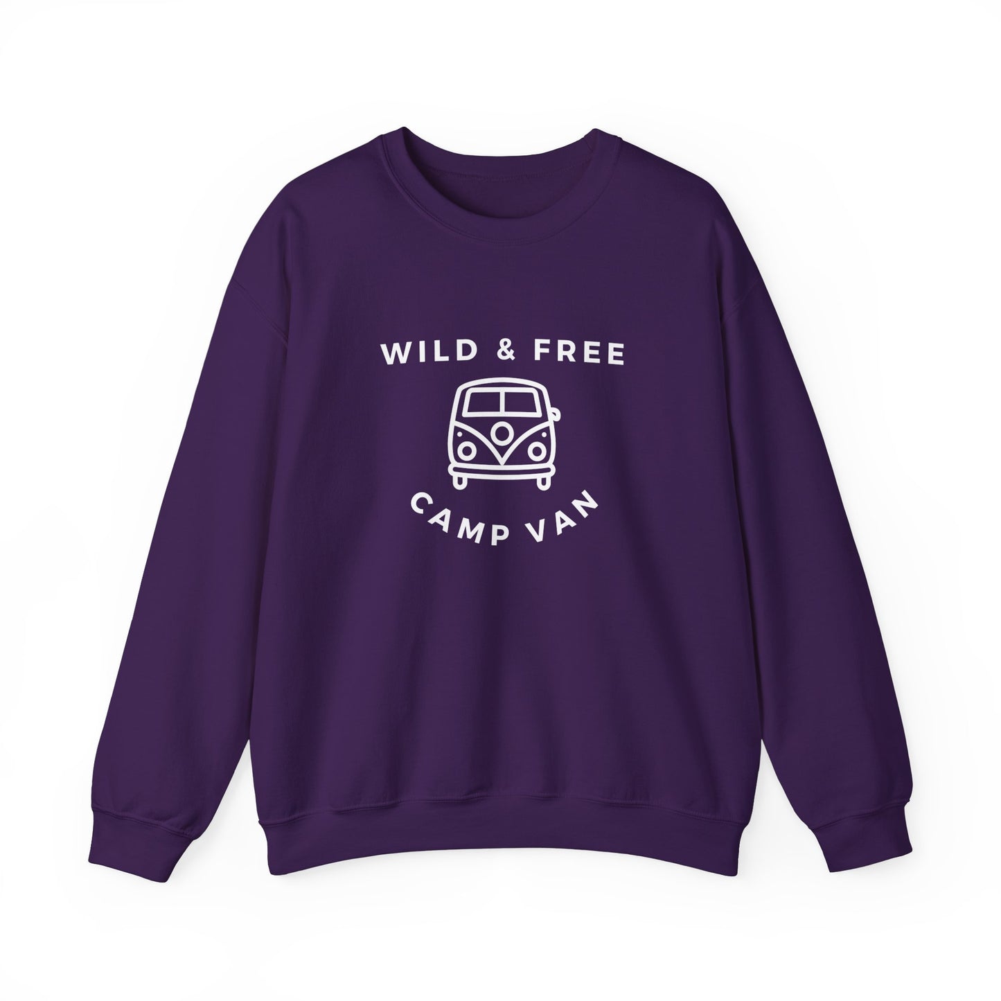 Wild & Free, Camp Van - Unisex Heavy Blend™ Crewneck Sweatshirt - 10741