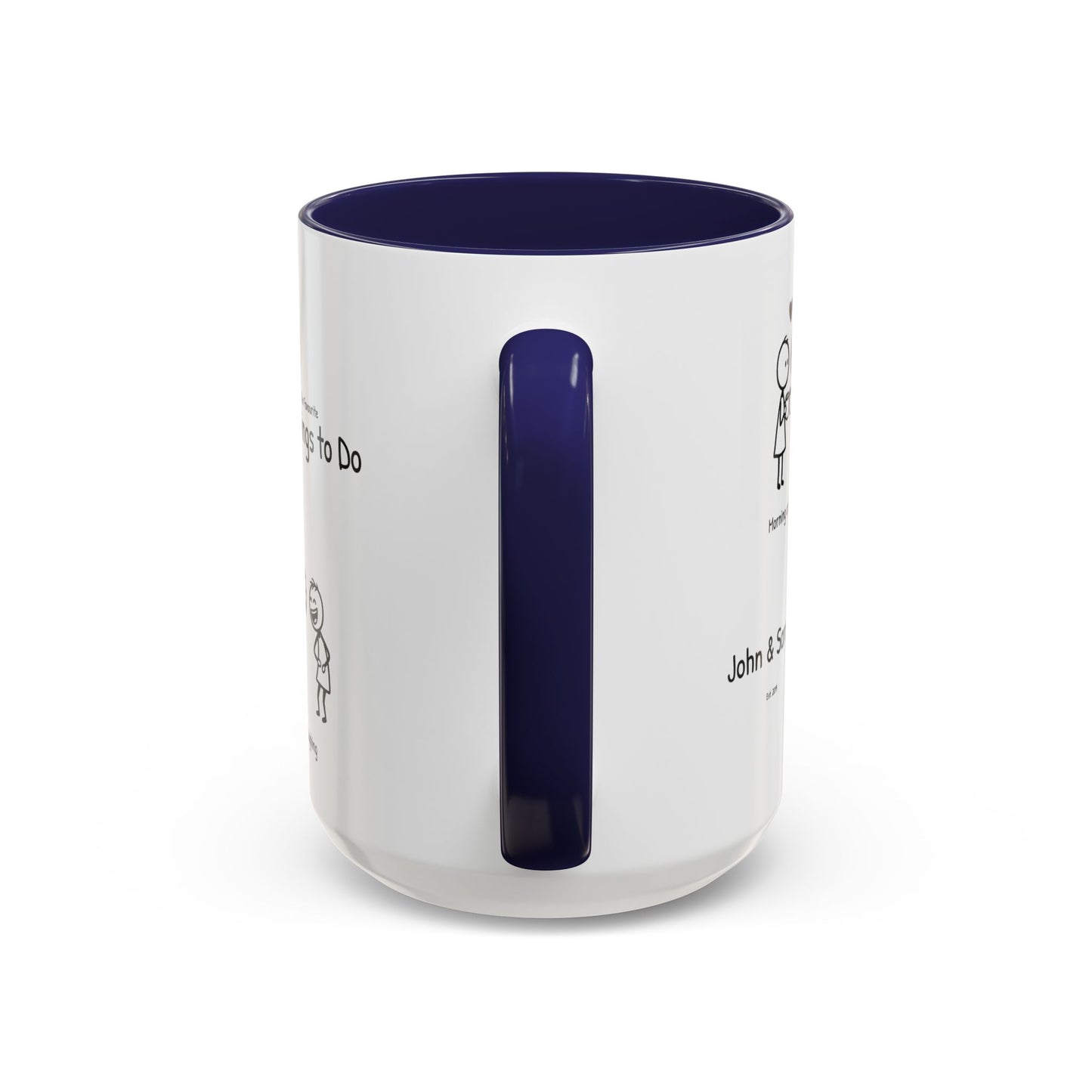 Our Favorite Things to Do Valentine’s Mug – Cozy Couples Illustrated Accent Coffee Mug - 14705