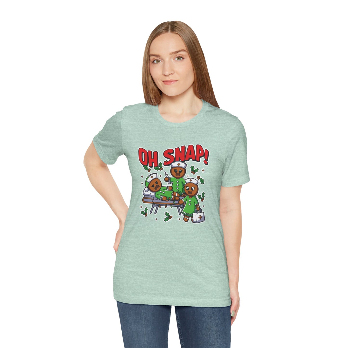 Christmas, Nurse, Oh Snap! - Unisex Jersey Short Sleeve Tee - 10351