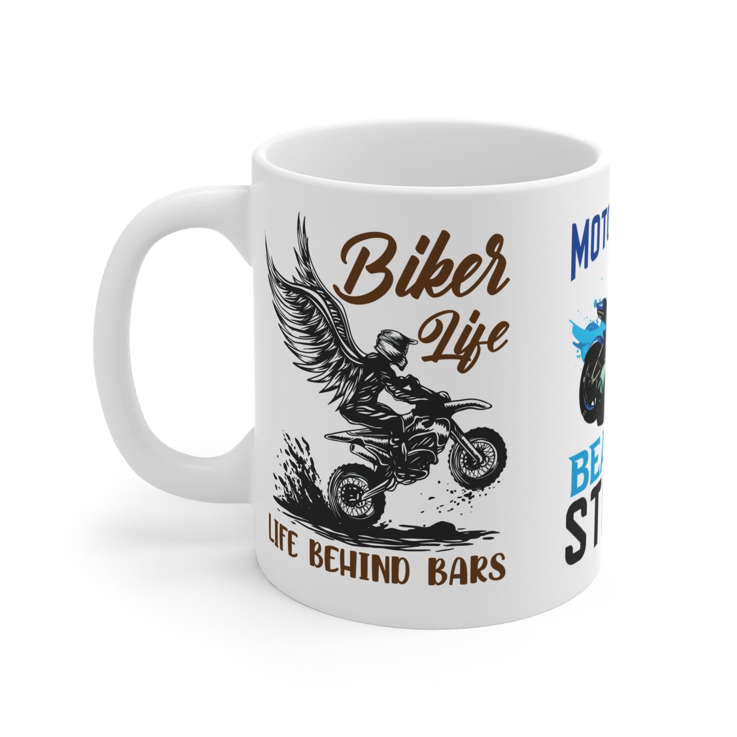 Motorcycle, Beat The Road - Mug 11oz