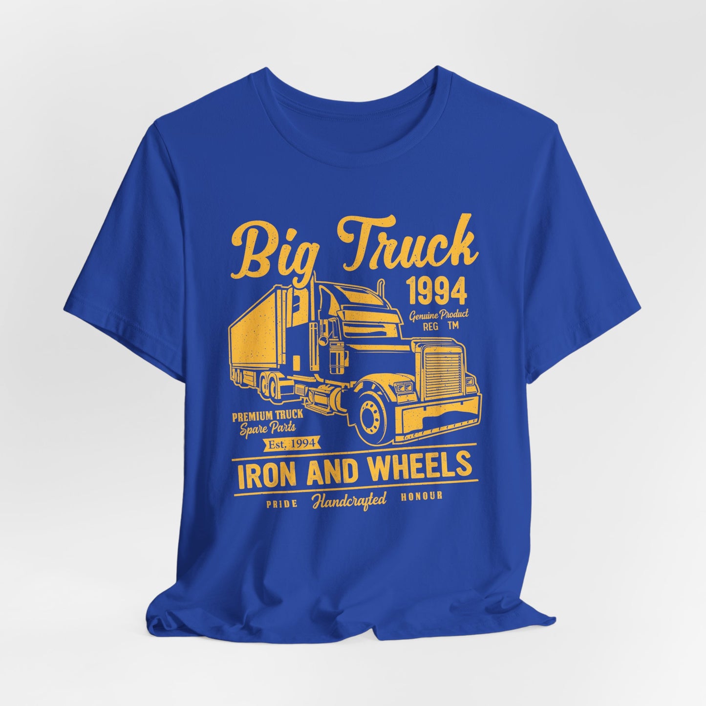 Car & Truck: Big Truck, Iron & Wheels - Unisex Jersey Short Sleeve Tee - 12572