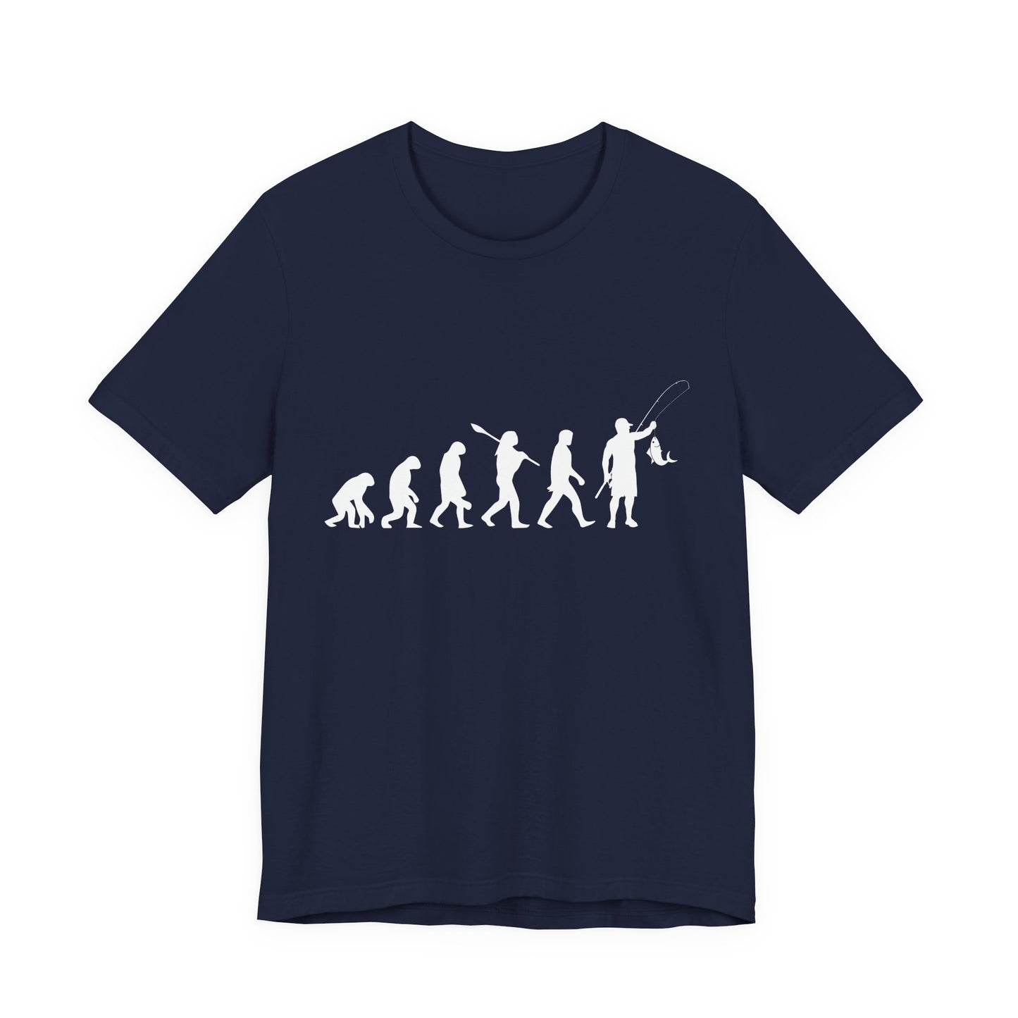 Fishing:  The Evolution of Angling - Unisex Jersey Short Sleeve Tee - 14134