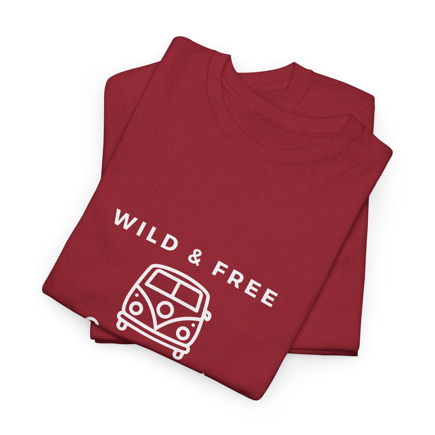 Wild & Free, Camp Van - Unisex Heavy Cotton Tee - 10567