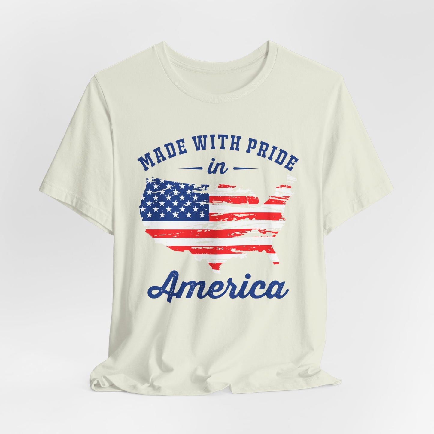 American Pride Unisex Tee, Patriotic Shirt, USA Pride Tee, Independence Day Apparel, Gift for Veterans, Summer Fashion - 13693