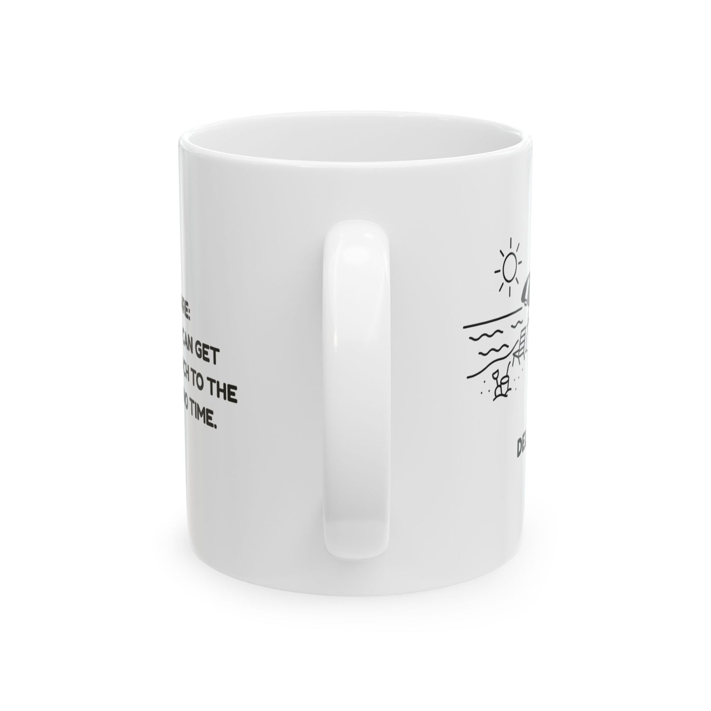"Delaware: Where you can get from the beach to the capital in no time." Ceramic Mug - 14141