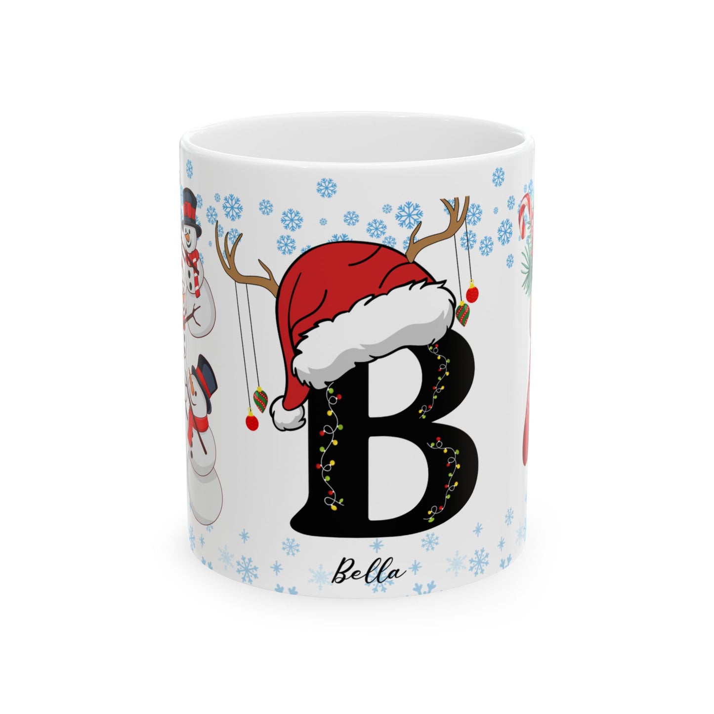 Letter B for Bella, Customizable - Ceramic Mug, (11oz, 15oz)