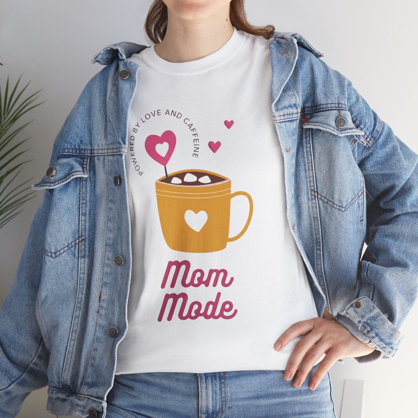 Mom Mode T‑Shirt – Cute Coffee Mug Graphic Tee for Moms (Mom Mode) - 14880