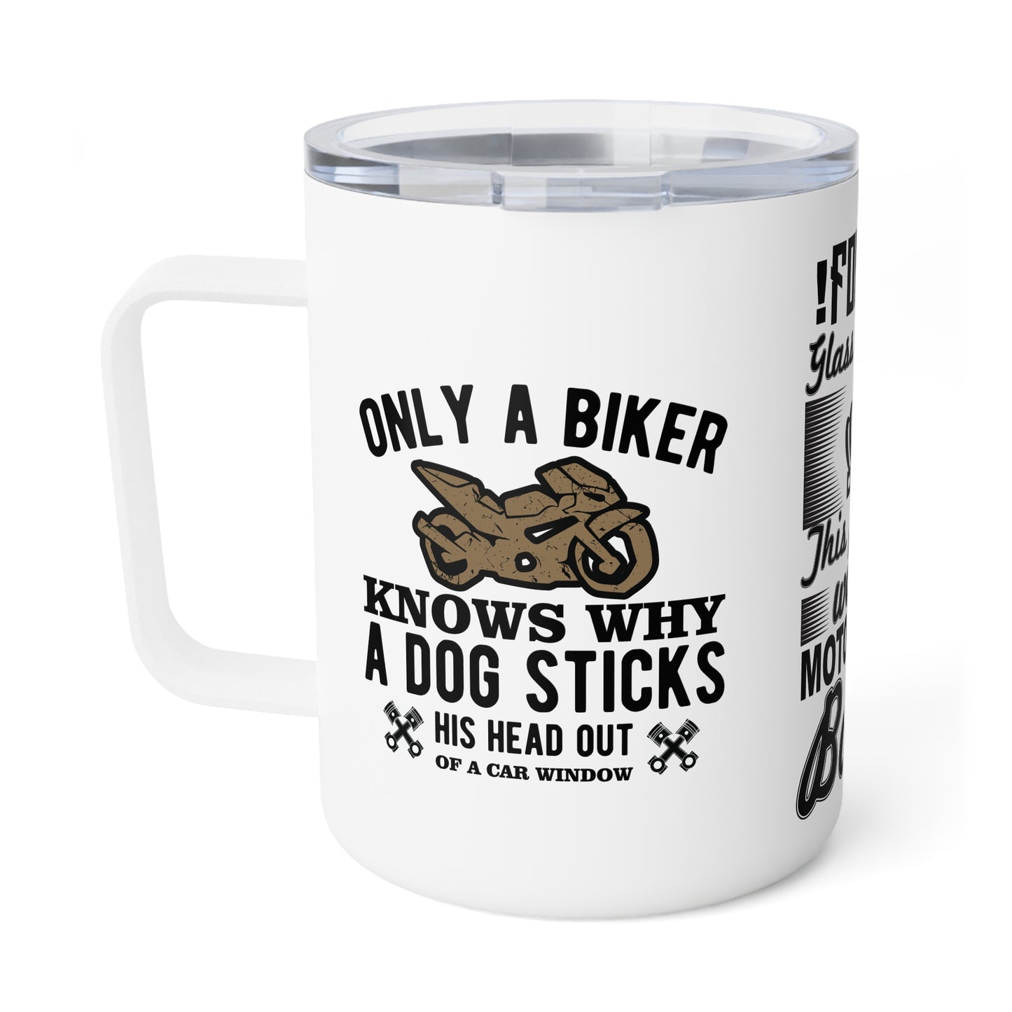 Forget Glass Slippers, This Princess Wears Motorcycle Boots - Insulated Coffee Mug, 10oz