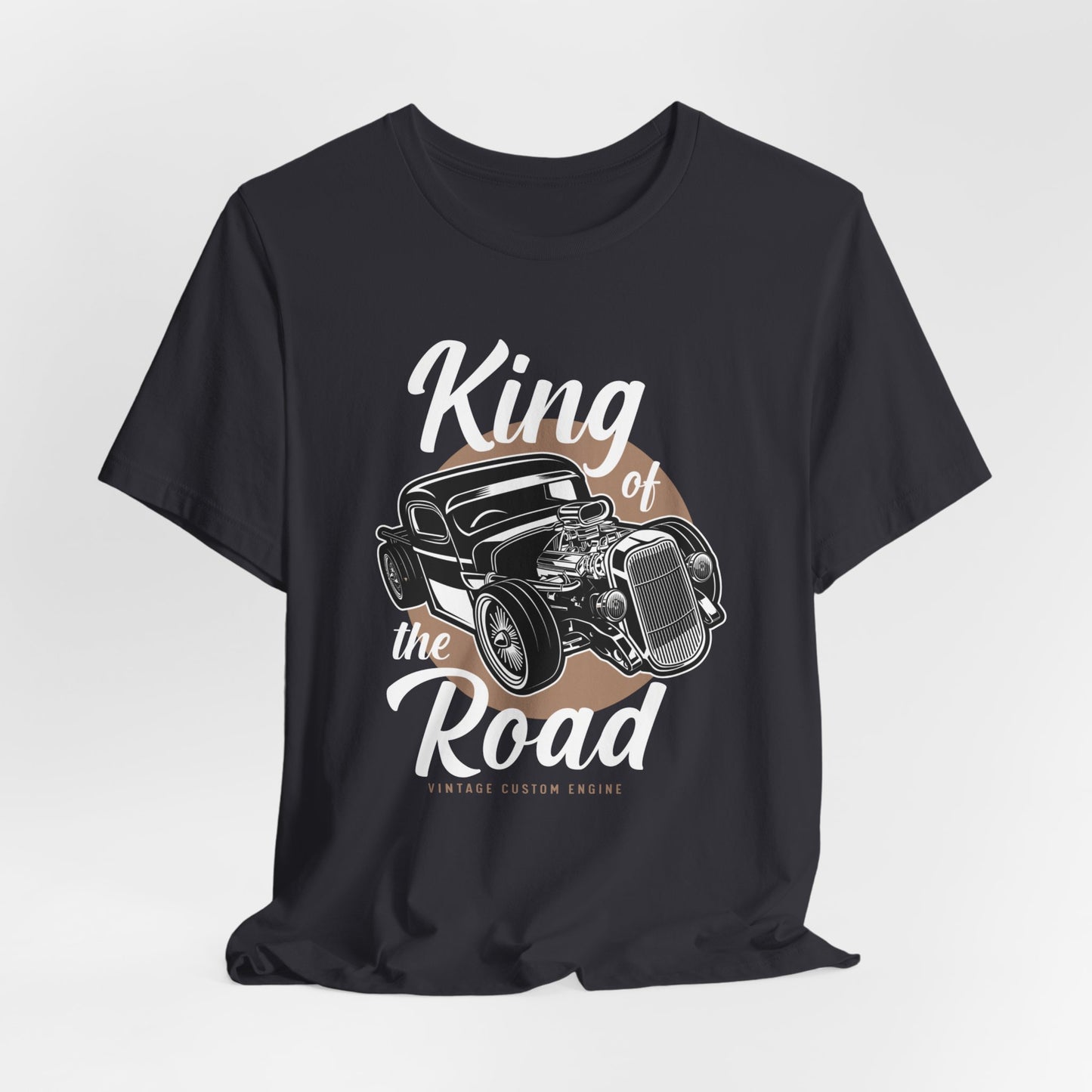 King of the Road, Vintage Custom Engine - Unisex Jersey Short Sleeve Tee