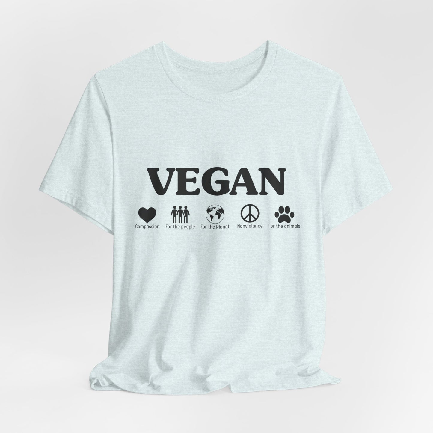 Vegan - Unisex Jersey Short Sleeve Tee