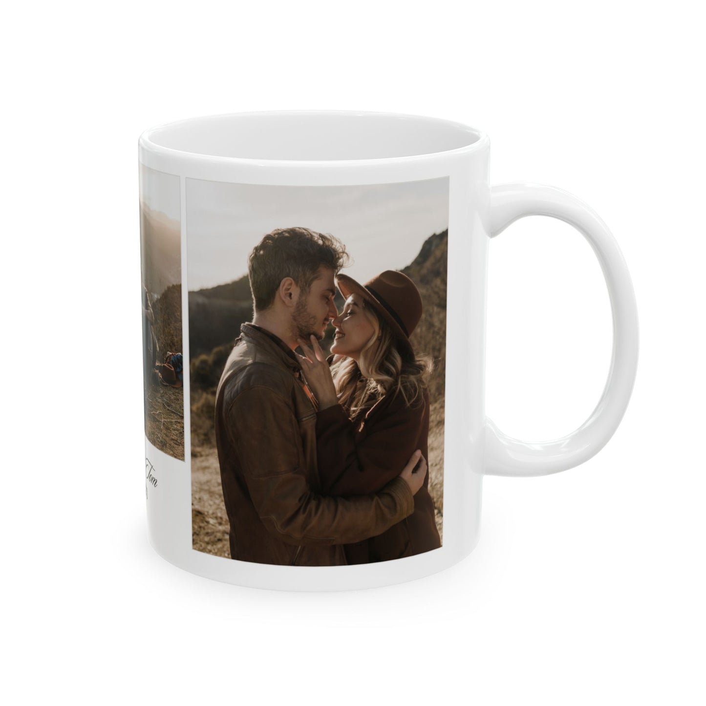 Julian & Tom, Couple's Photos, Customizable - Ceramic Mug, (11oz, 15oz) - 11030