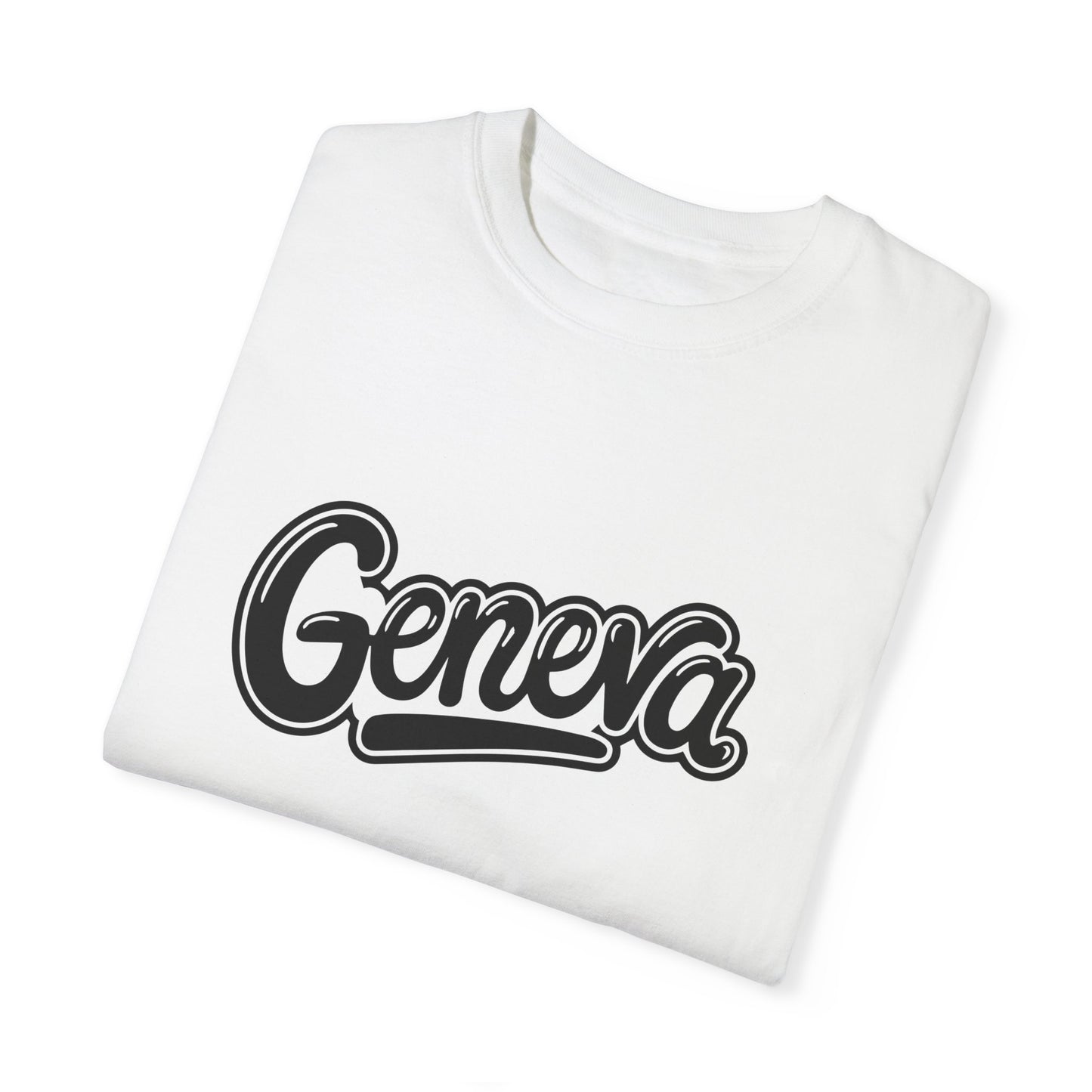 Geneva Unisex Garment-Dyed T-Shirt - Casual Comfort for Travel Lovers - 12261