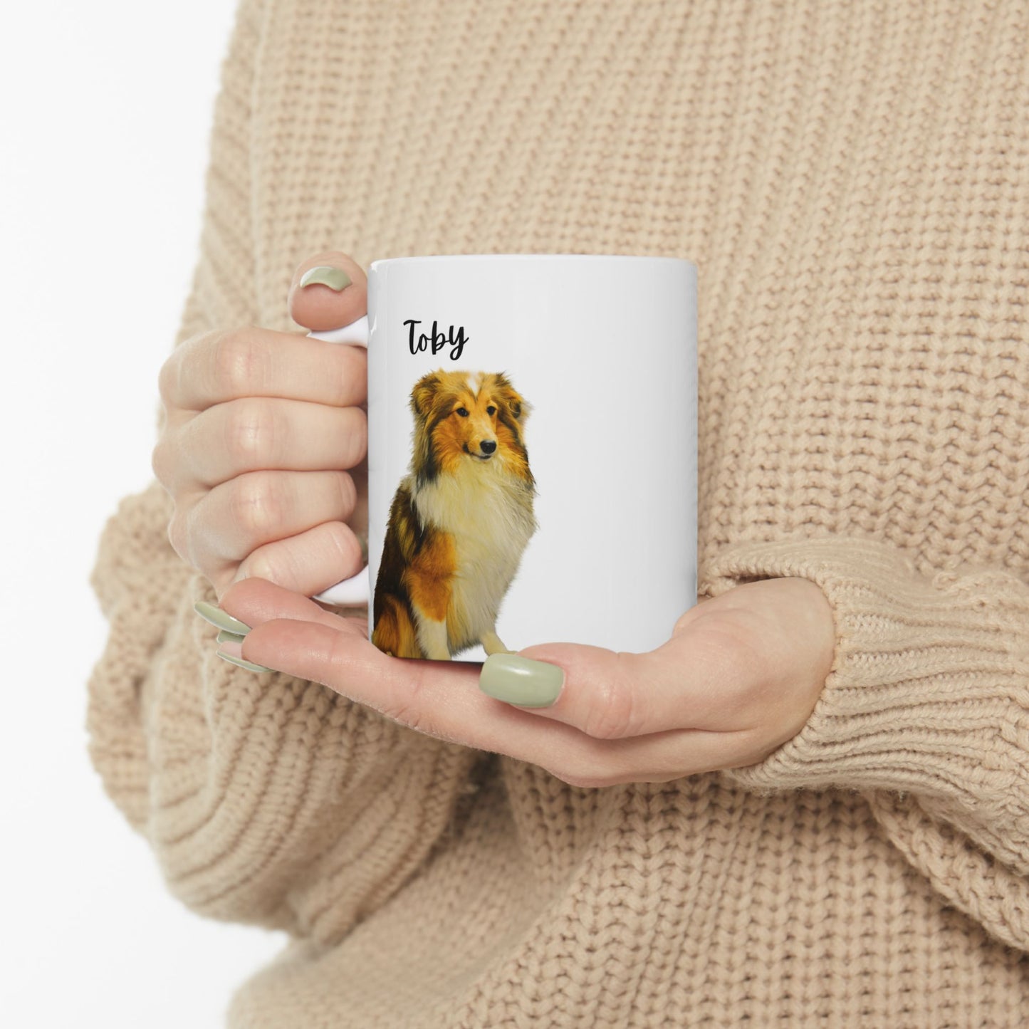 Custom Pet Portrait Ceramic Mug | Dog Lover Gift | Personalized Mug | Animal Lover Coffee Cup | Cute Pet Design - 14160