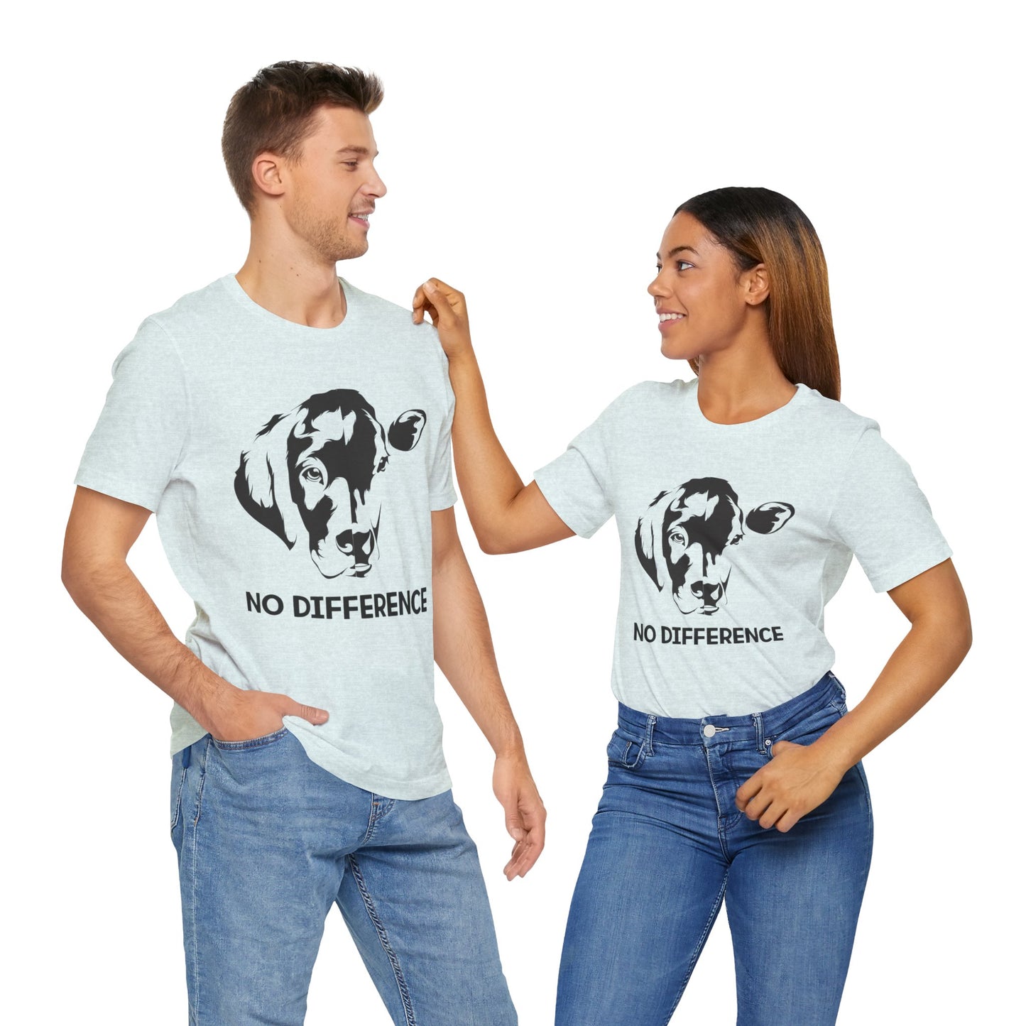 Vegan: No Difference - Unisex Jersey Short Sleeve Tee