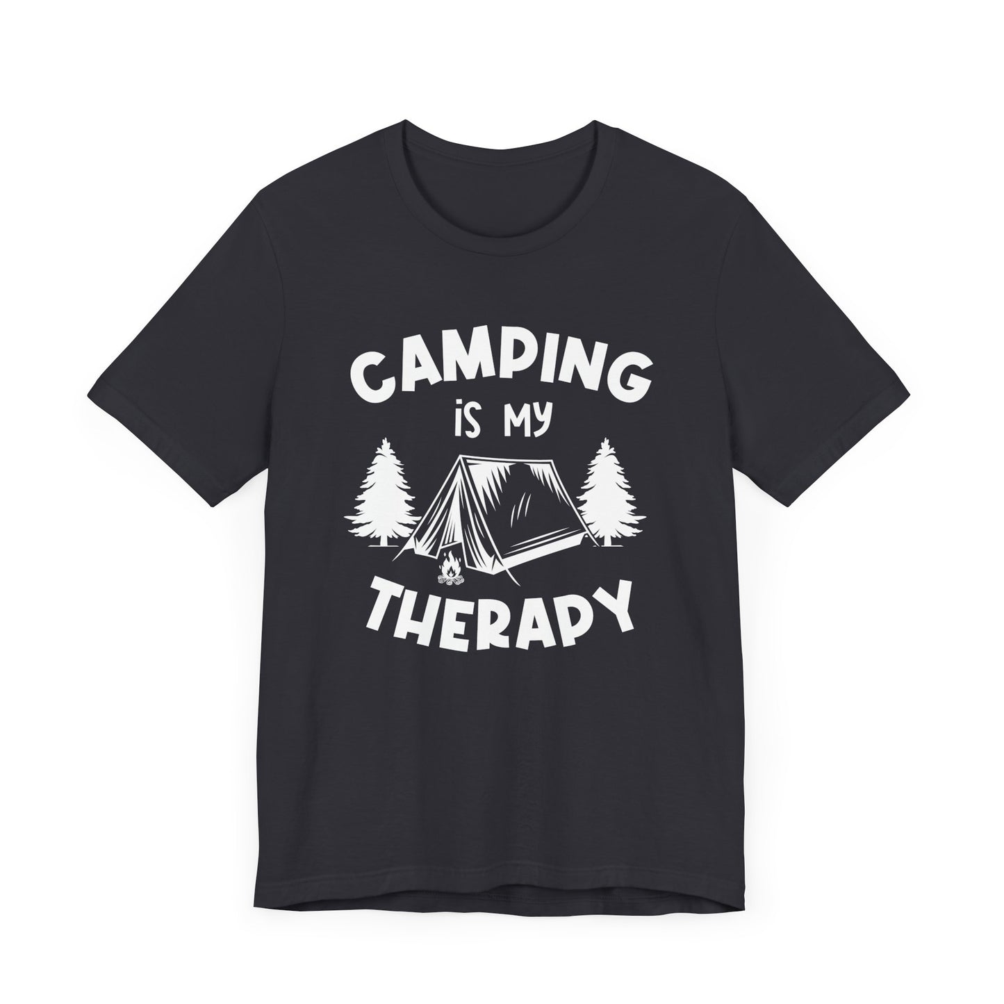 Camping Is My Therapy - Unisex Jersey Short Sleeve Tee - 12648