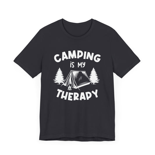Camping Is My Therapy - Unisex Jersey Short Sleeve Tee - 12648