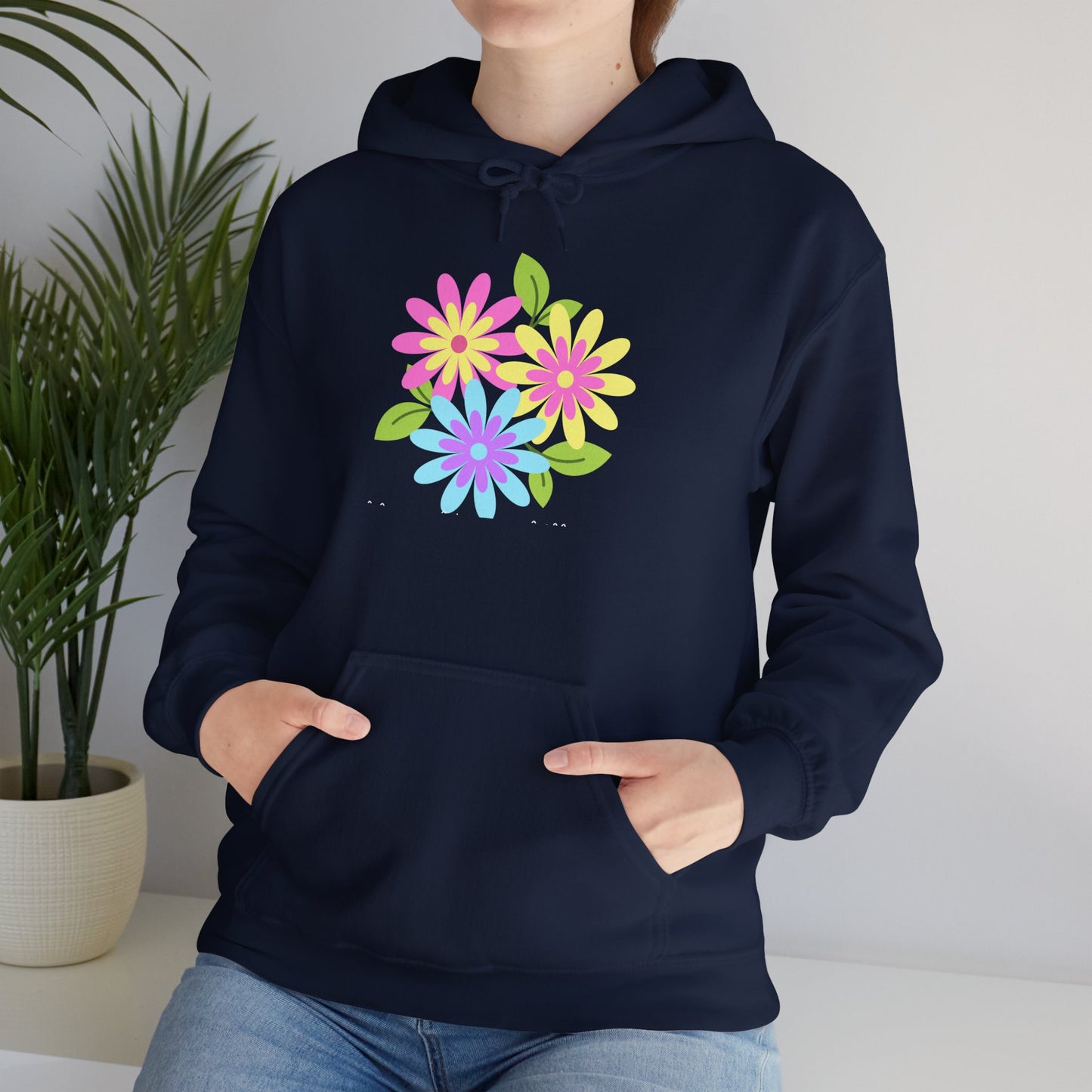 Bright Flower Unisex Heavy Blend™ Hooded Sweatshirt