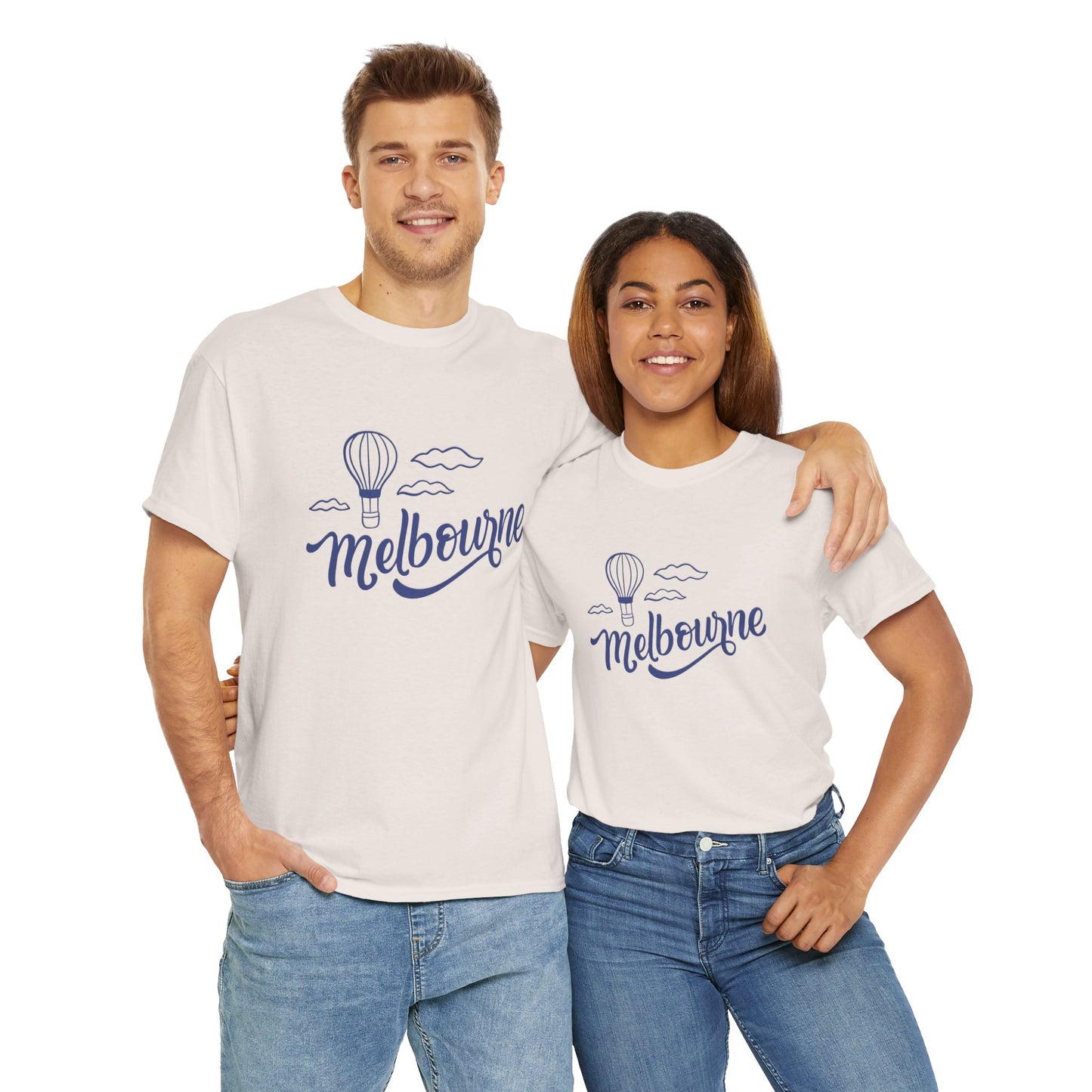 Melbourne Hot Air Balloon Unisex Heavy Cotton Tee - 12142