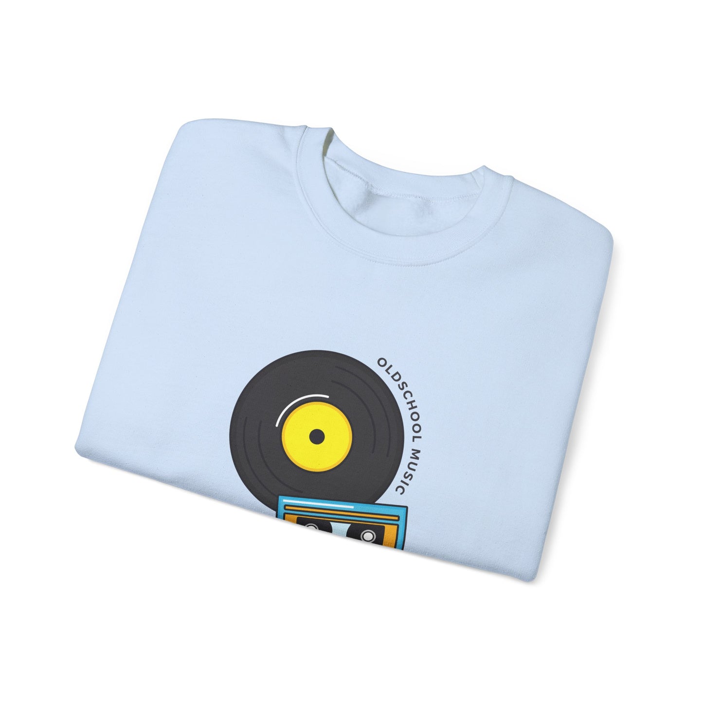 Record & Cassette, Old School Music - Unisex Heavy Blend™ Crewneck Sweatshirt - 11273