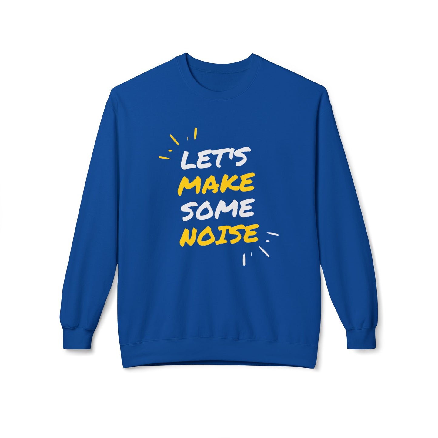 Music, Let's Make Some Noise - Unisex Midweight Softstyle Fleece Crewneck Sweatshirt - 11249