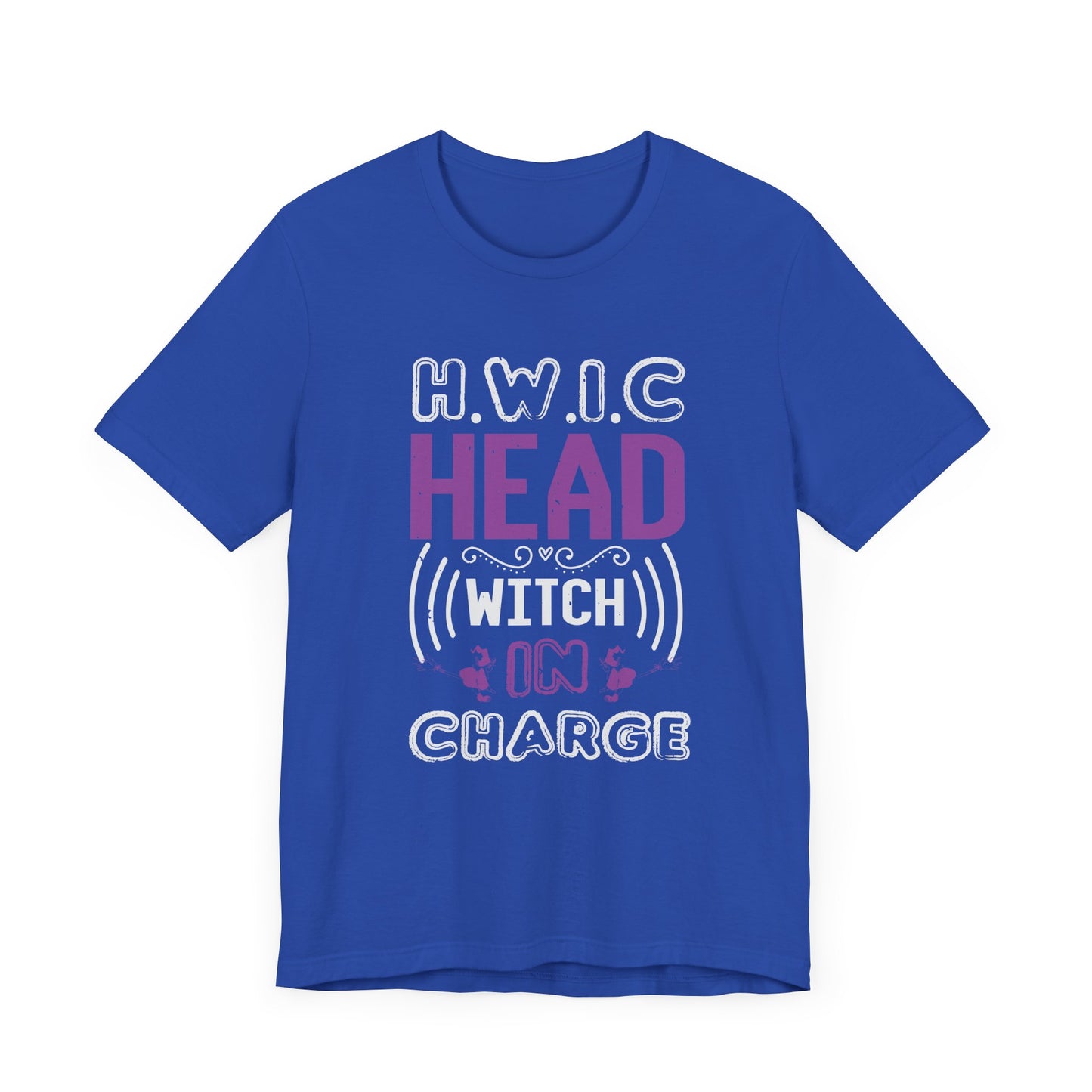 H.W.I.C. (Head Witch in Charge) - Unisex Jersey Short Sleeve Tee - 12416