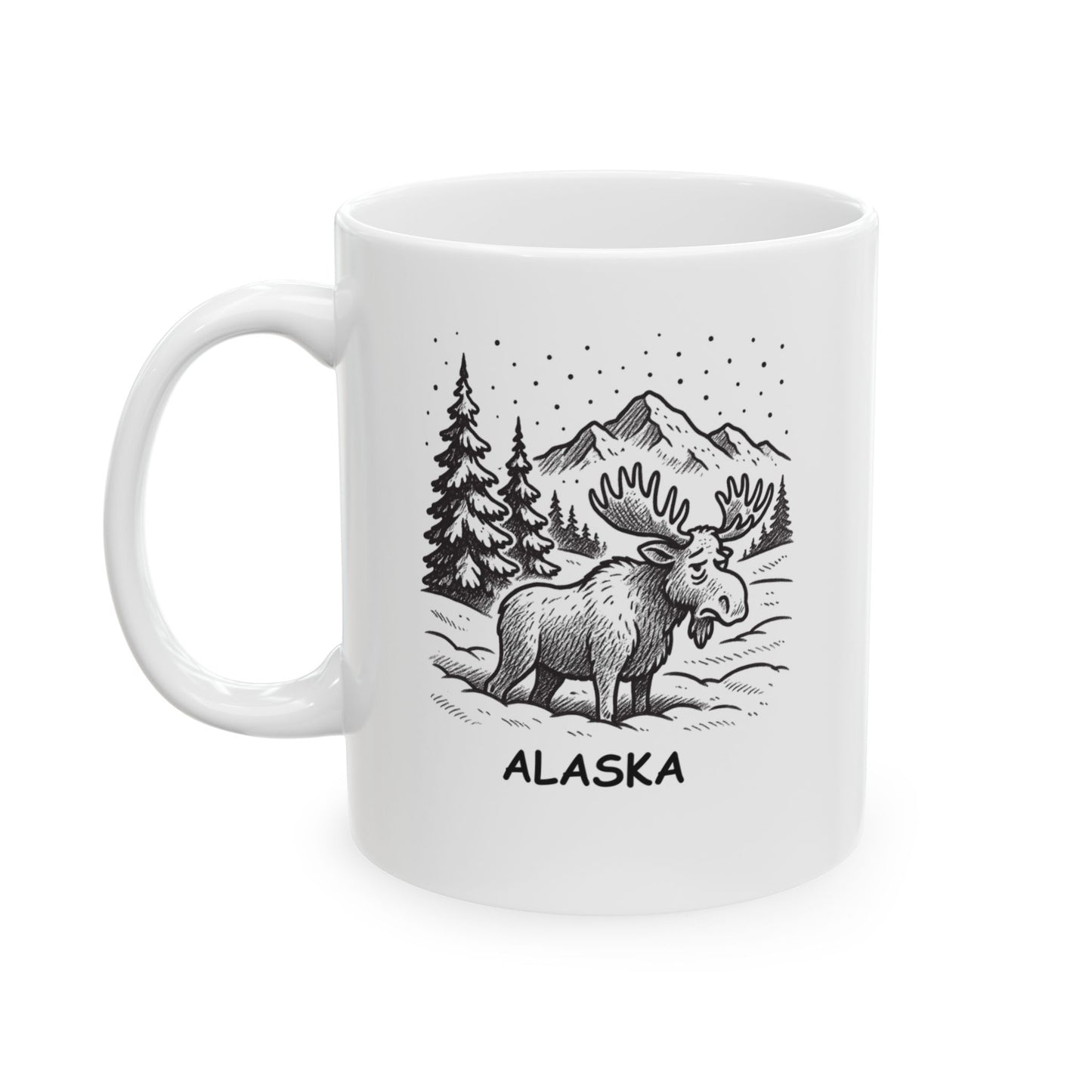 "In Alaska, winter is the other 7 months of the year." Ceramic Mug, 11/15oz - 12978