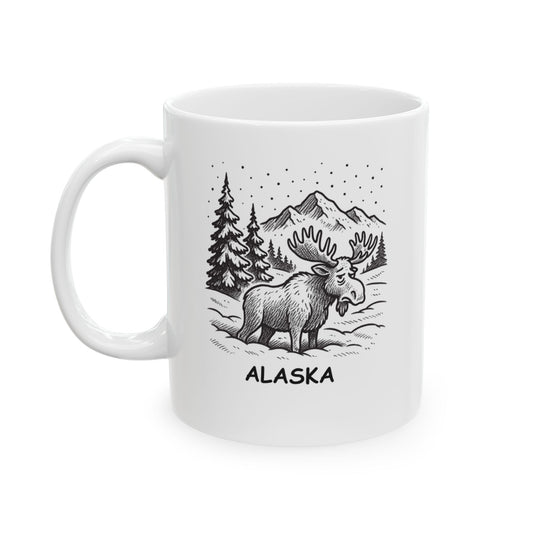 "In Alaska, winter is the other 7 months of the year." Ceramic Mug, 11/15oz - 12978