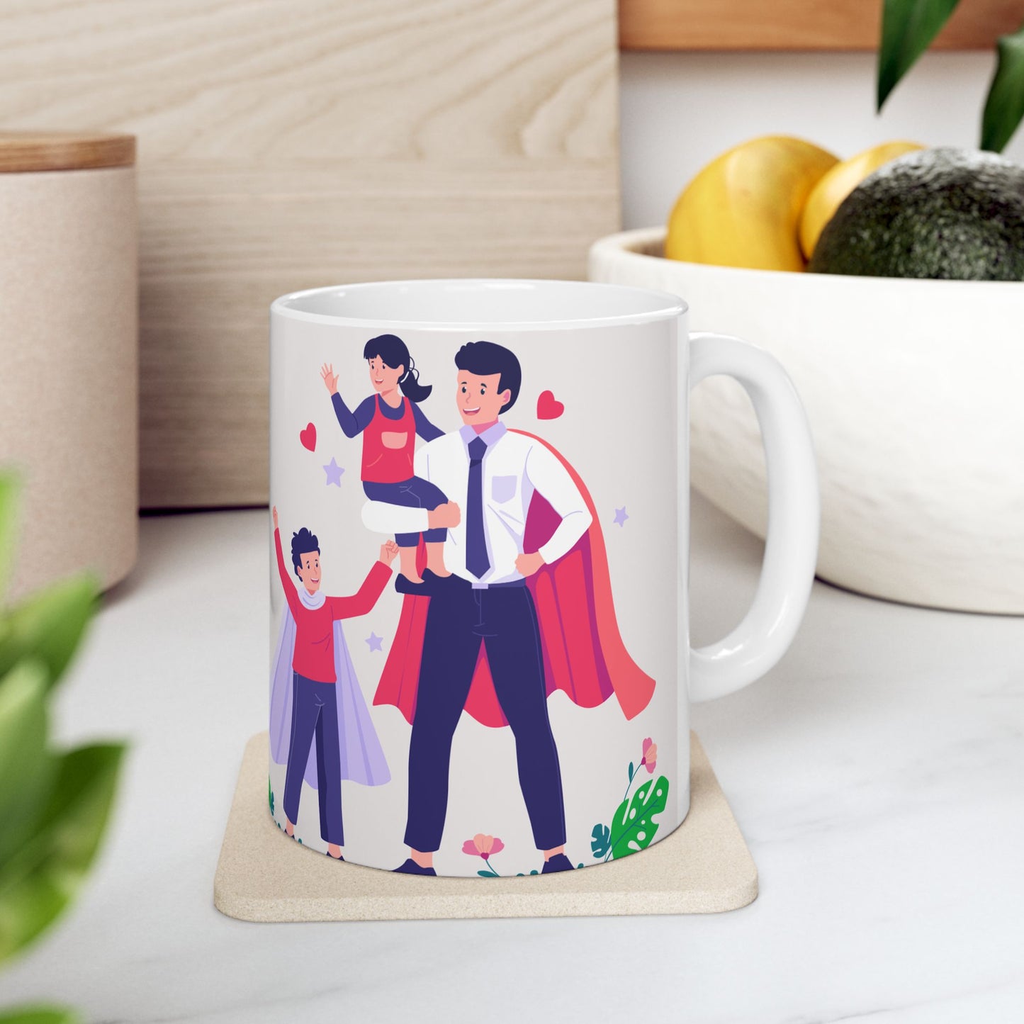 Happy Father's Day Ceramic Mug - Perfect Gift for Dad - 12897