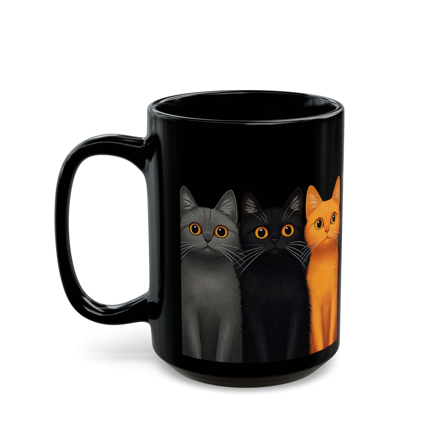 Cute Cats - Black Mug (11oz, 15oz) - 11195