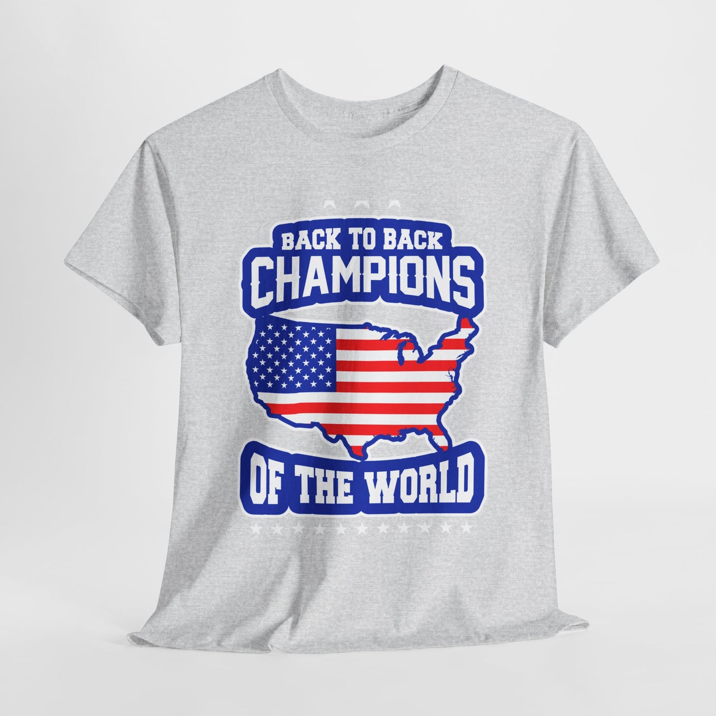 Back-to-Back Champions Unisex Tee | Perfect for Sports Fans, Casual Wear, Gifts, Fourth of July, BBQ Events - 13597