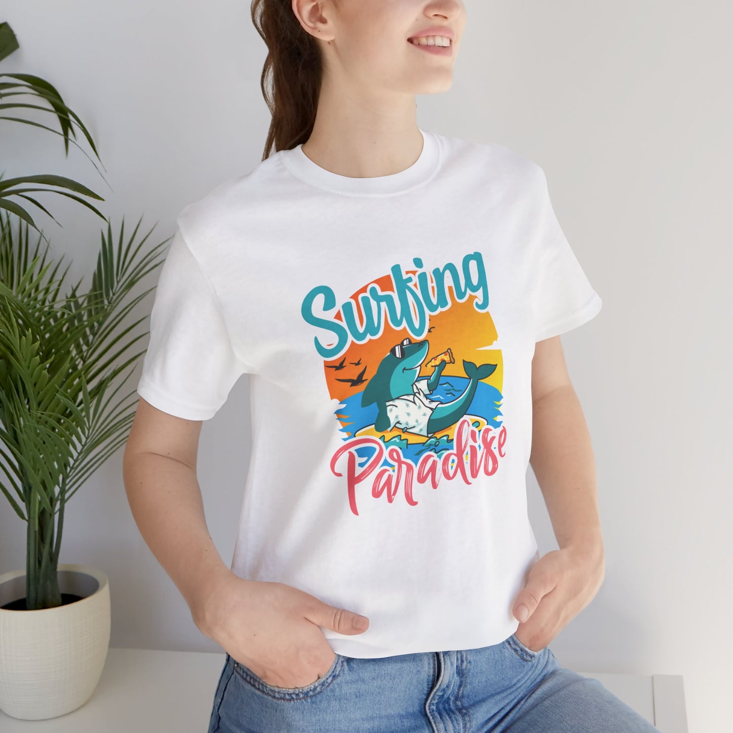 Surfing Paradise - Unisex Jersey Short Sleeve Tee