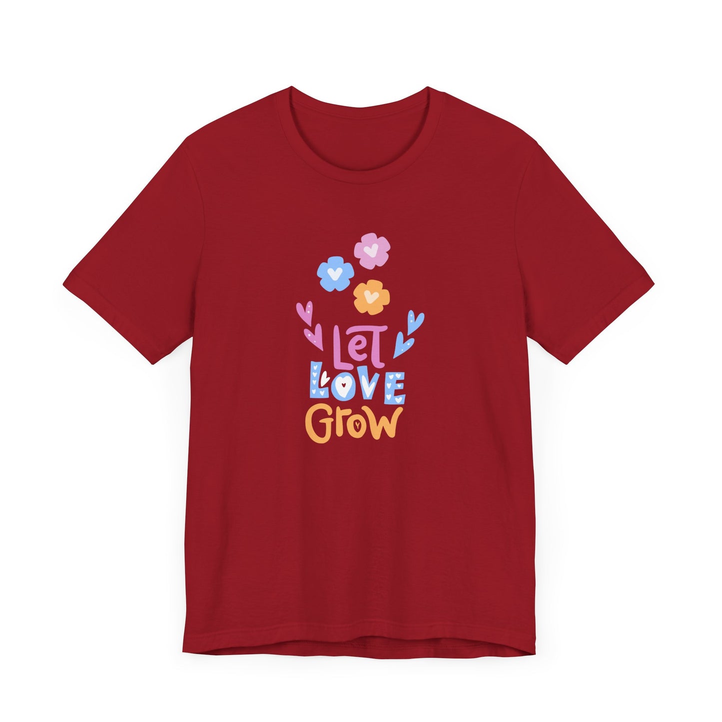 Let Love Grow - Unisex Jersey Short Sleeve Tee - 11402