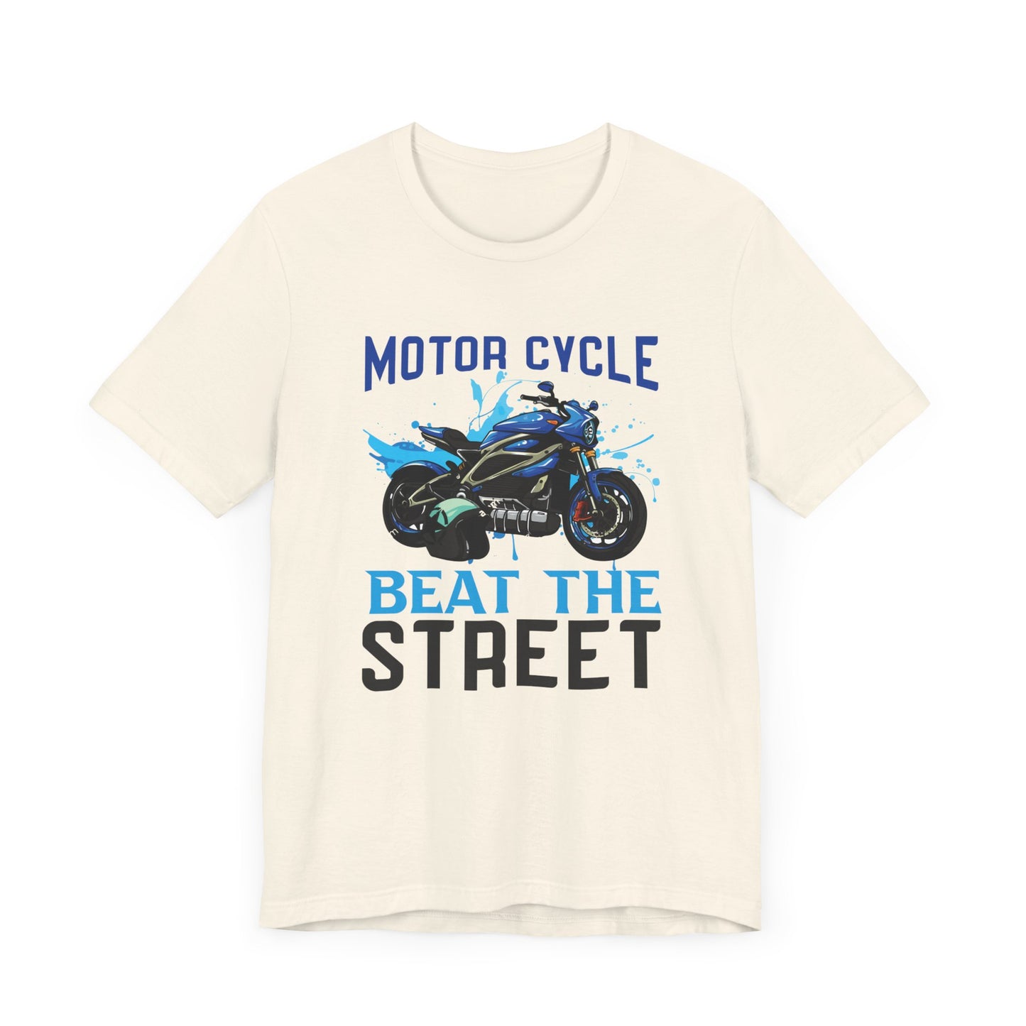 Motorcycle, Beat The Street - Unisex Jersey Short Sleeve Tee