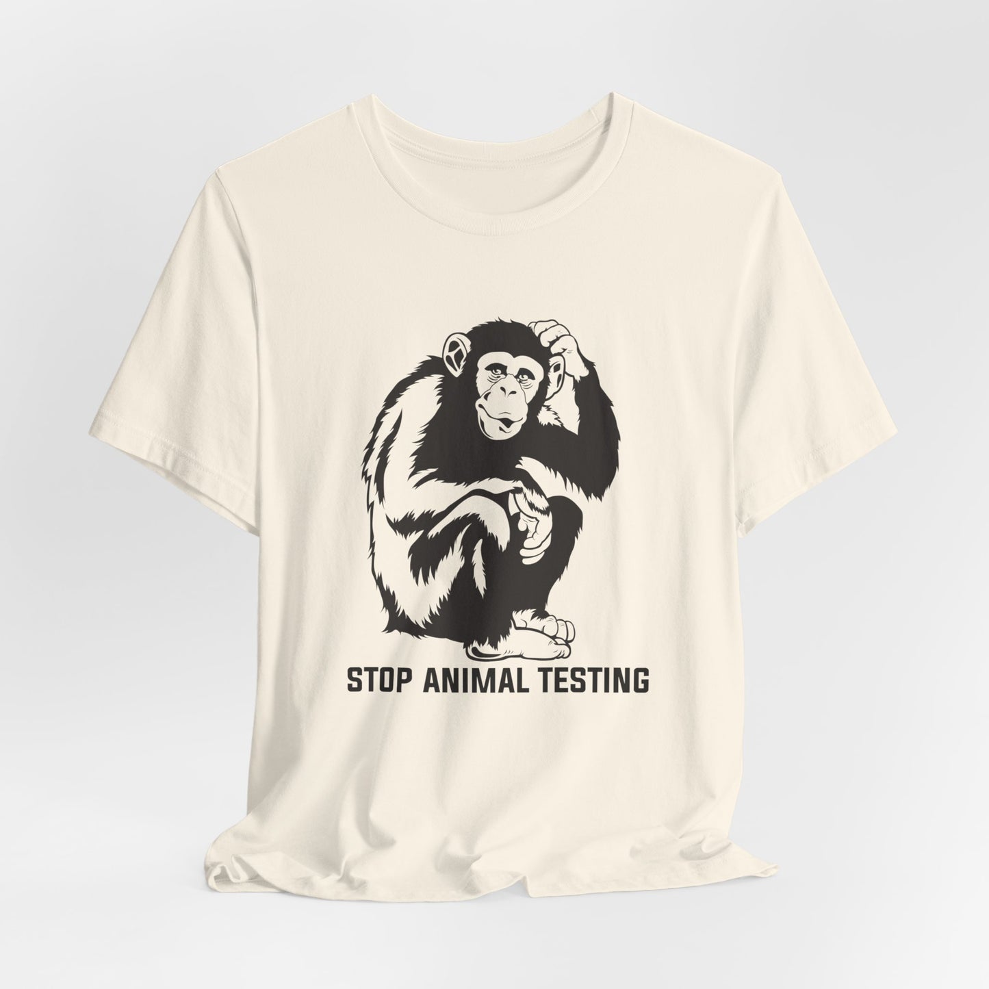 Vegan: Stop Animal Testing - Unisex Jersey Short Sleeve Tee