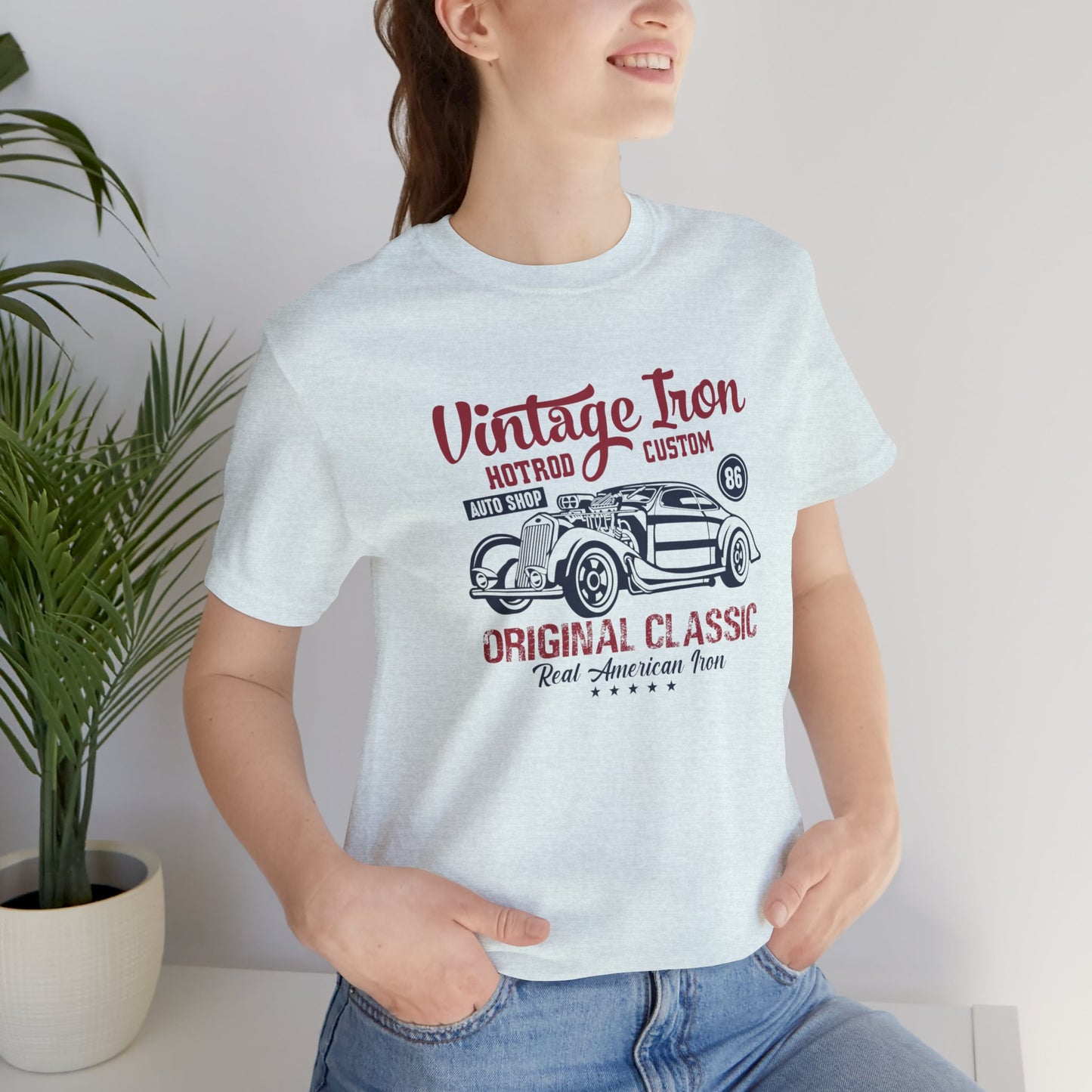 Vintage Iron, Hotrod Custom, Original Classic - Unisex Jersey Short Sleeve Tee