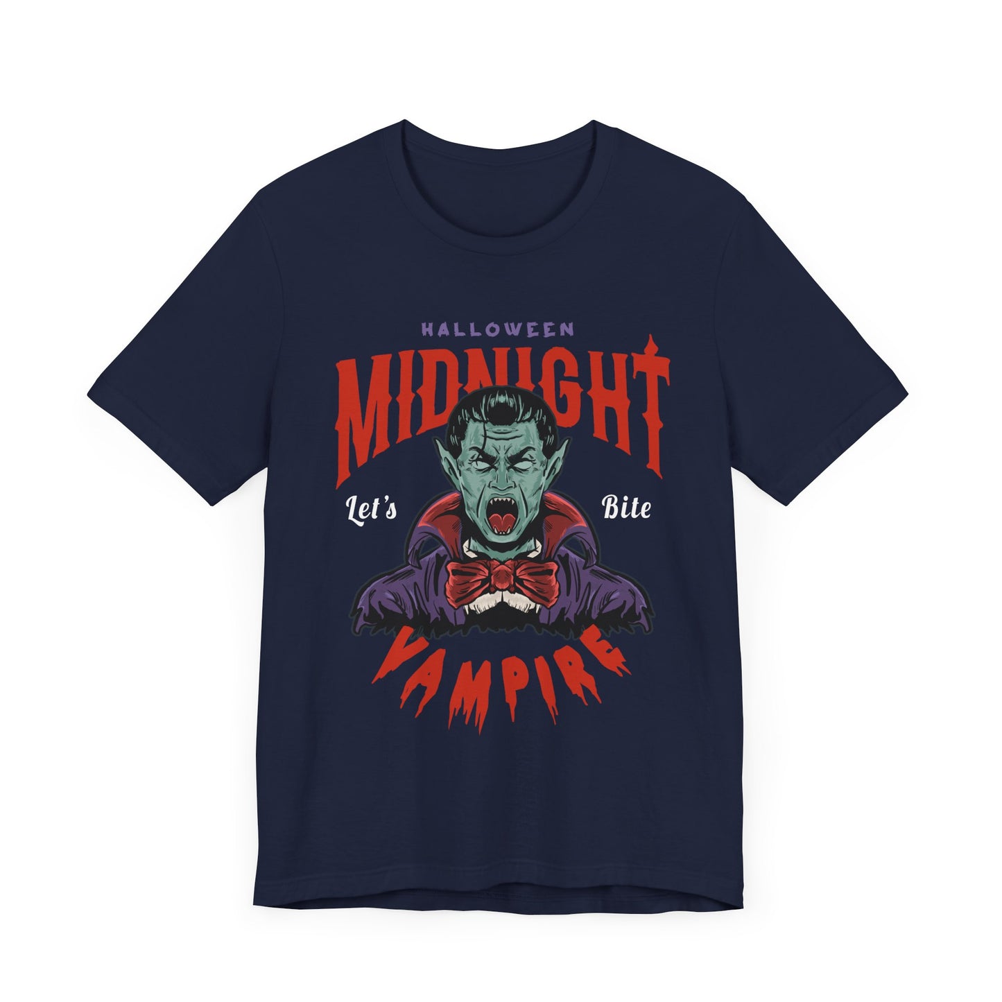 Halloween Midnight, Let's Bite Vampire - Unisex Jersey Short Sleeve Tee - 12937