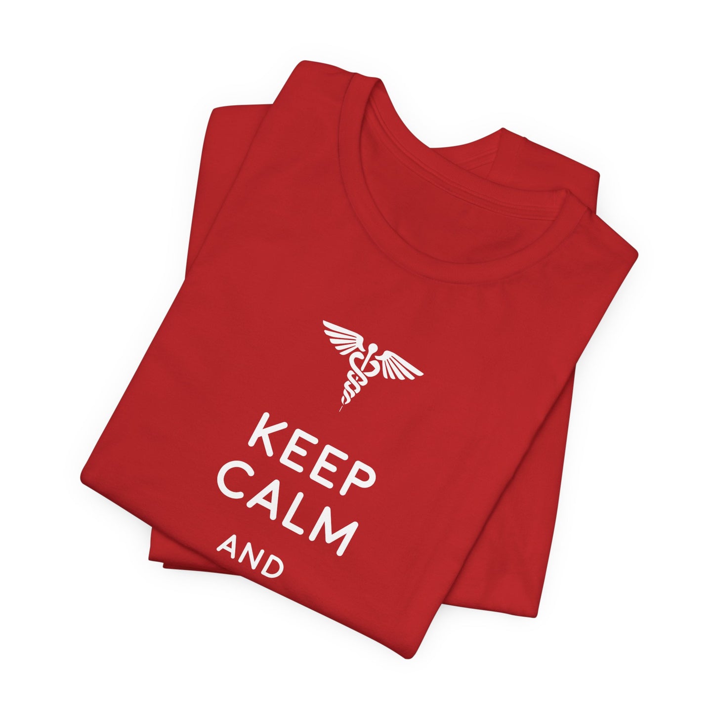 Doctor:  Keep Calm & Call An Airforce Doctor - Unisex Jersey Short Sleeve Tee - 13795