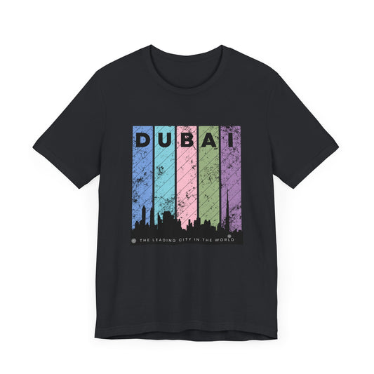 Dubai Unisex Jersey Tee - The Leading City in the World - 12087